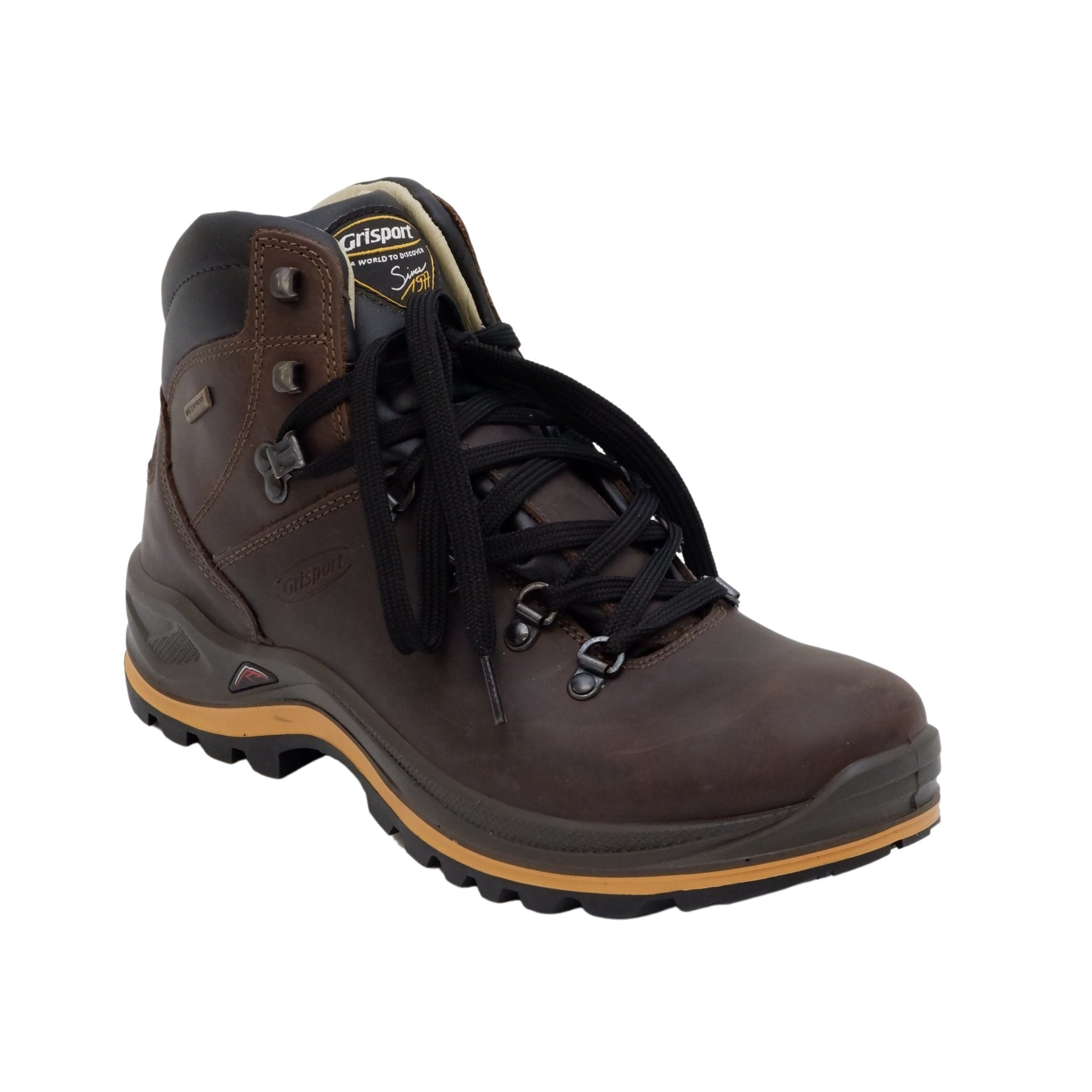 Grisport Men's Eagle Hiker Boot 6" Waterproof, Vibram Sole - Durable Dakar Oiled Cow Leather - Ideal for All Terrain & Weather Conditions | Sizes 7-14