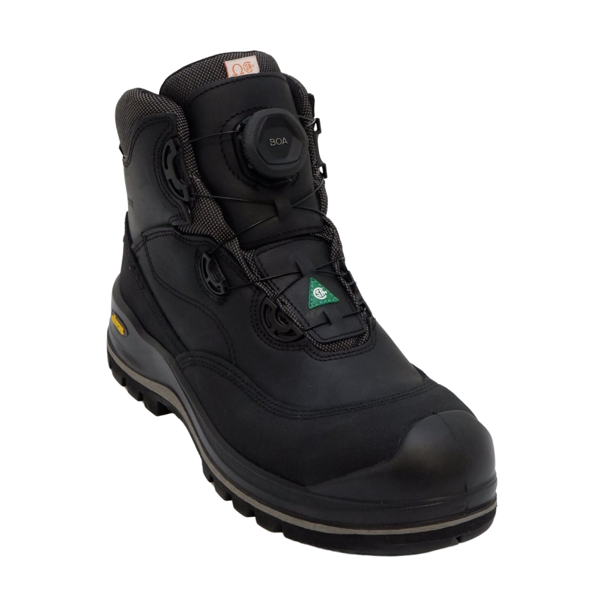 Grisport Men's BOA Wolf 6" Safety Work Boots - Waterproof, Vibram Sole, Composite Toe - CSA/ASTM & ESR/EH Rated, Ideal for Heavy Industry | Sizes 7-14