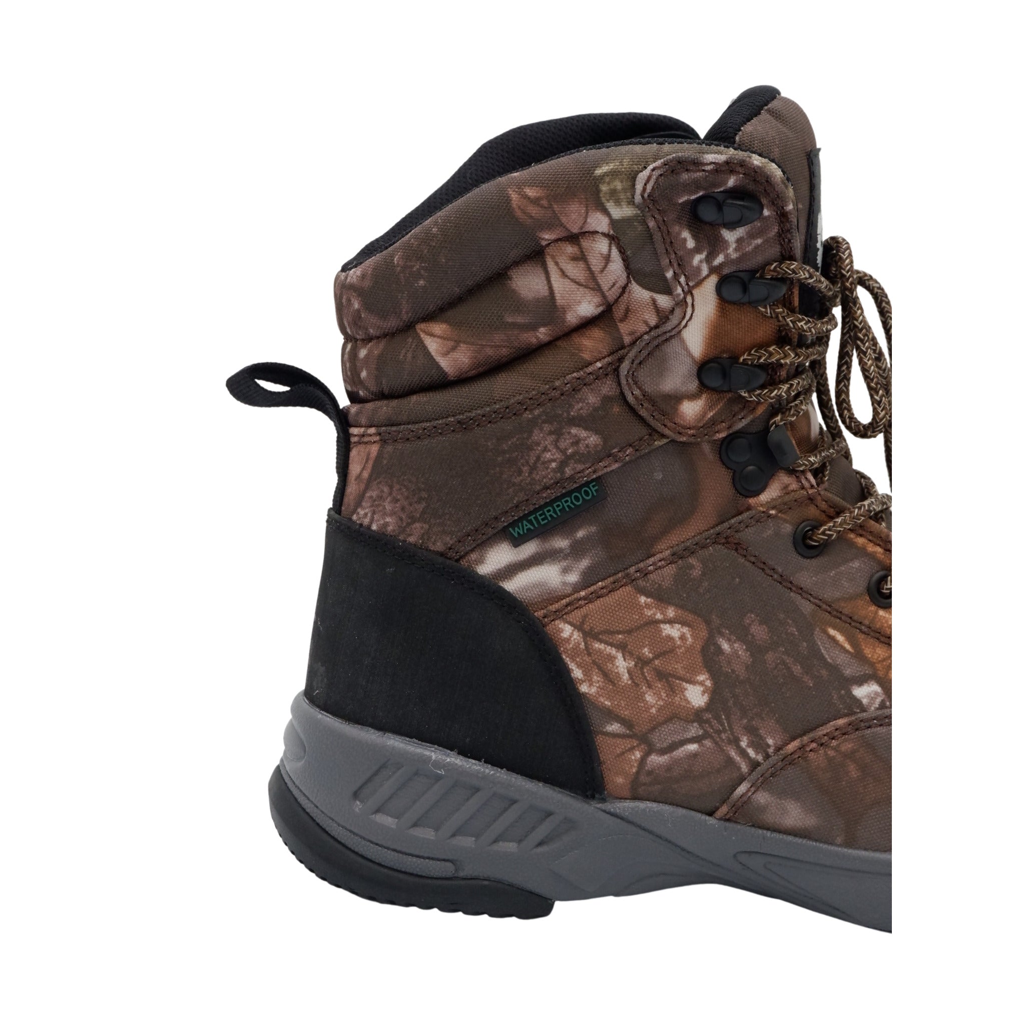 Green Trail Men's Carcajou Waterproof Hunting Boots – 800g Thinsulate, Memory Foam Comfort, Camouflage Design for Cold Weather | Sizes 7-13