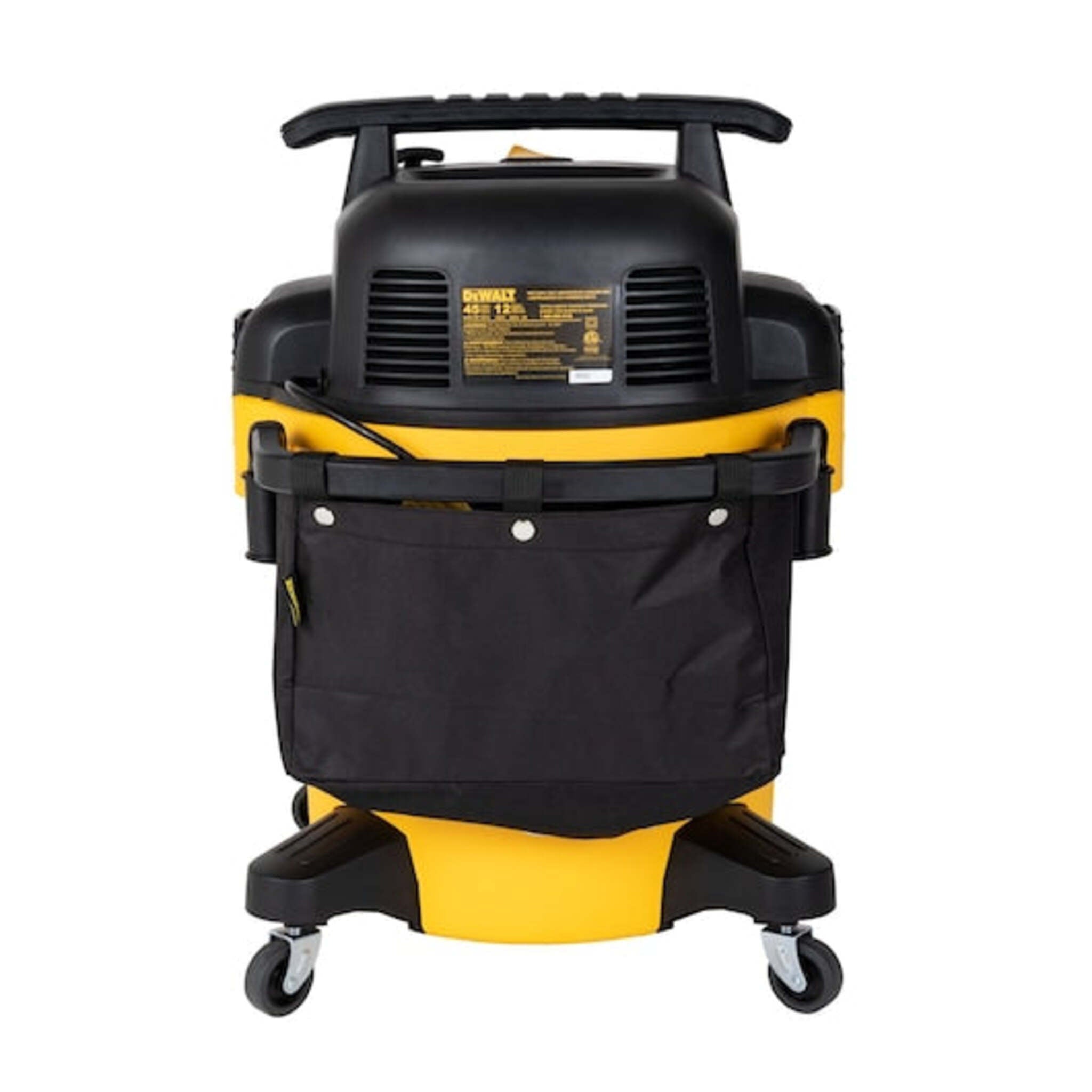 DeWalt DXV12P-QTA StealthSonic 12-Gallon Wet/Dry Vacuum, 5.5 HP, Quiet Technology, Poly Drum, Long-Reach 20-Ft Power Cord, Dual Filtration