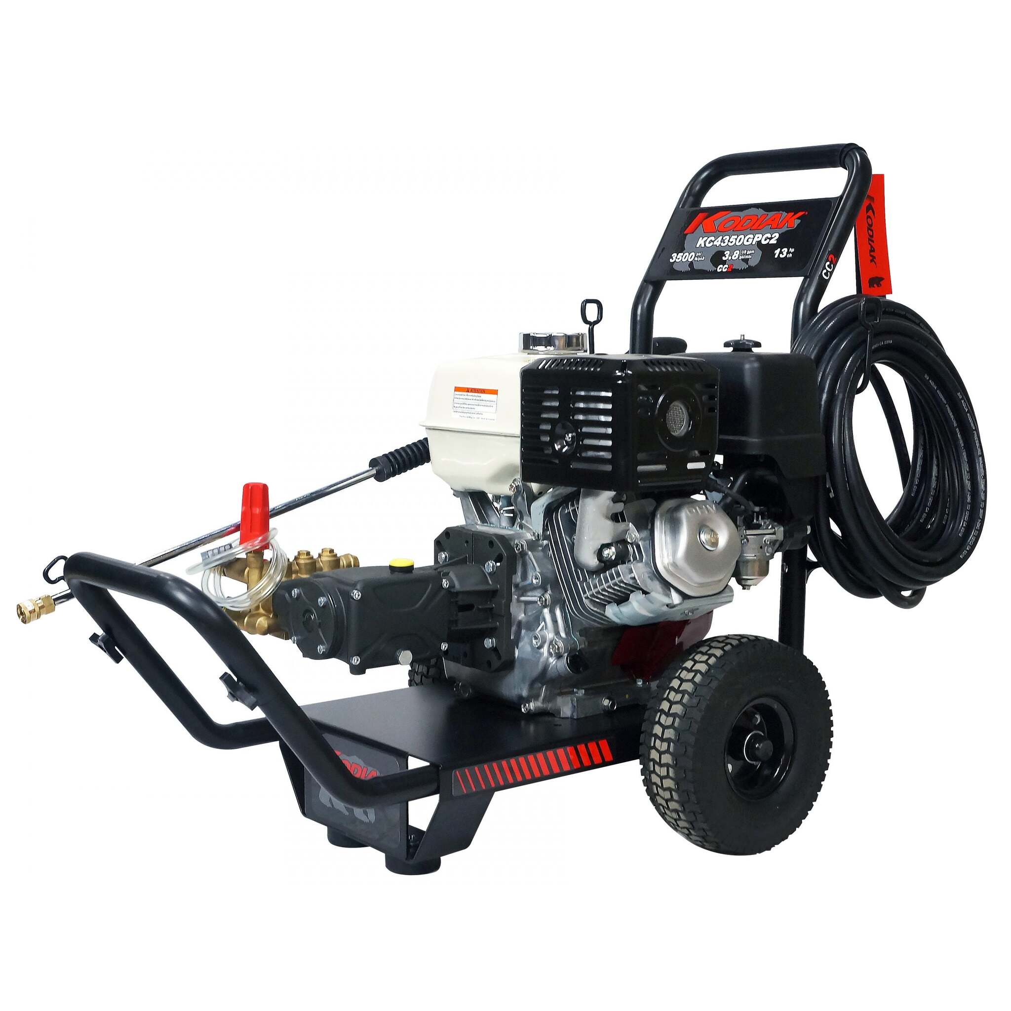 Cold Water Industrial Grade Honda GX390 Gas Engine Pressure Washer, 4000 PSI, 4.0 GPM, Triplex Pump, Powder Coated Frame, Assembled in Canada