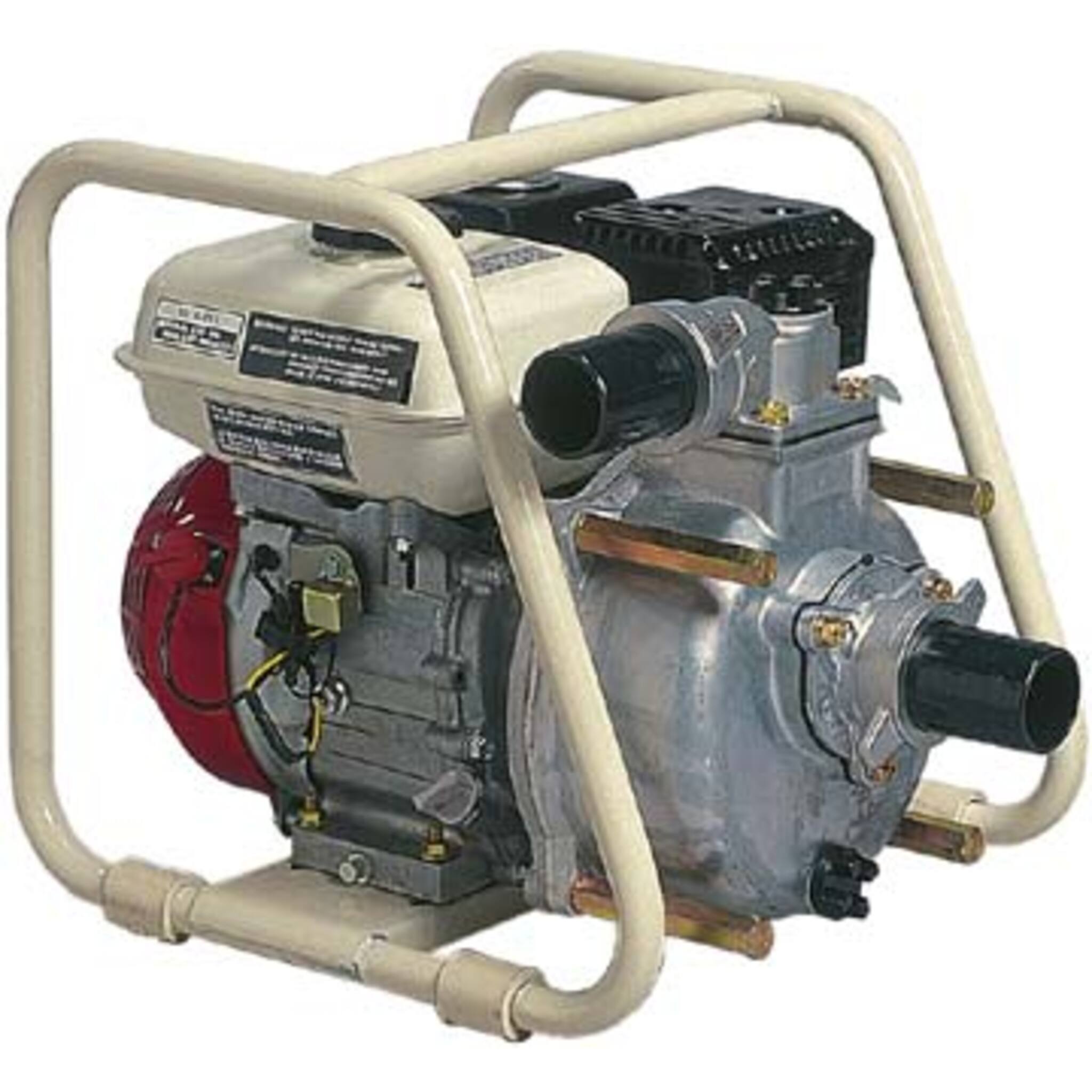 Kodiak PWP2SST Semi-Trash Water Pump - 185 GPM, 26 FT Suction Lift, 2" Ports, 4 HP Honda GX120 Engine, Handles Solids Up to ¾", Heavy-Duty Build