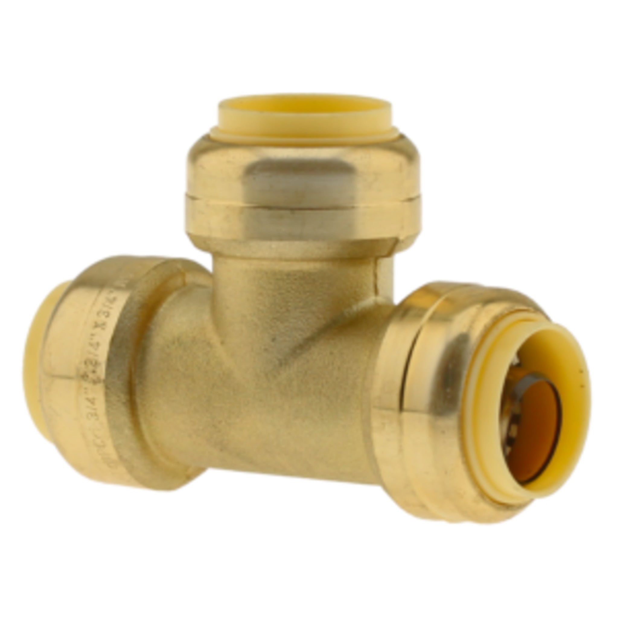 Lead-Free Brass CTS Tees – Tool-Free Installation, Connects Copper, CPVC, PEX, 200 PSI, NSF Certified, Ideal for Potable Water & Hydronic Heating