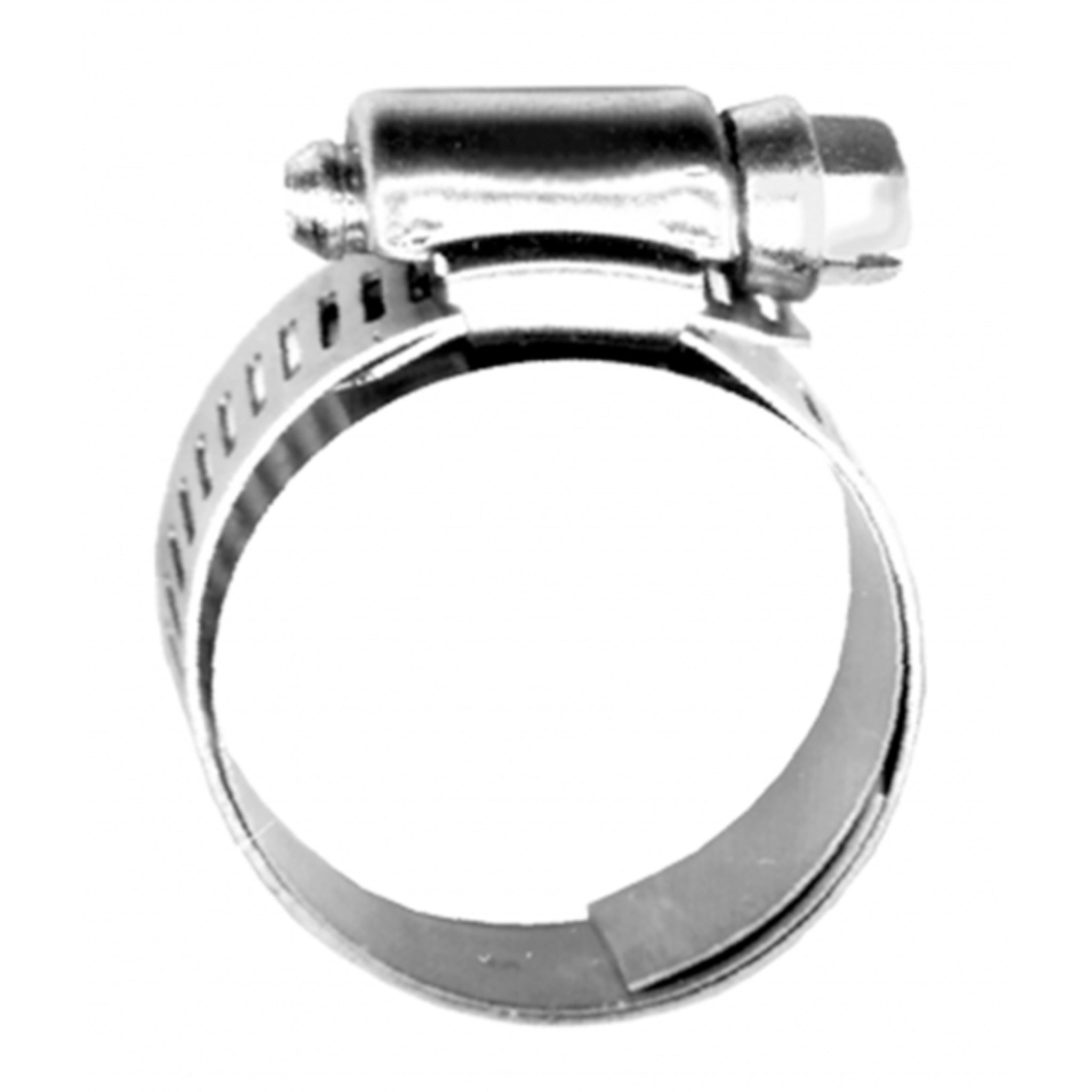 Extended Tongue Clamps - Stainless Steel, Pack of 10, Ideal for Soft Hose Material, Silicone Heater, Coolant Hose, 1/2" Wide Band, S.A.E. Steel Screw