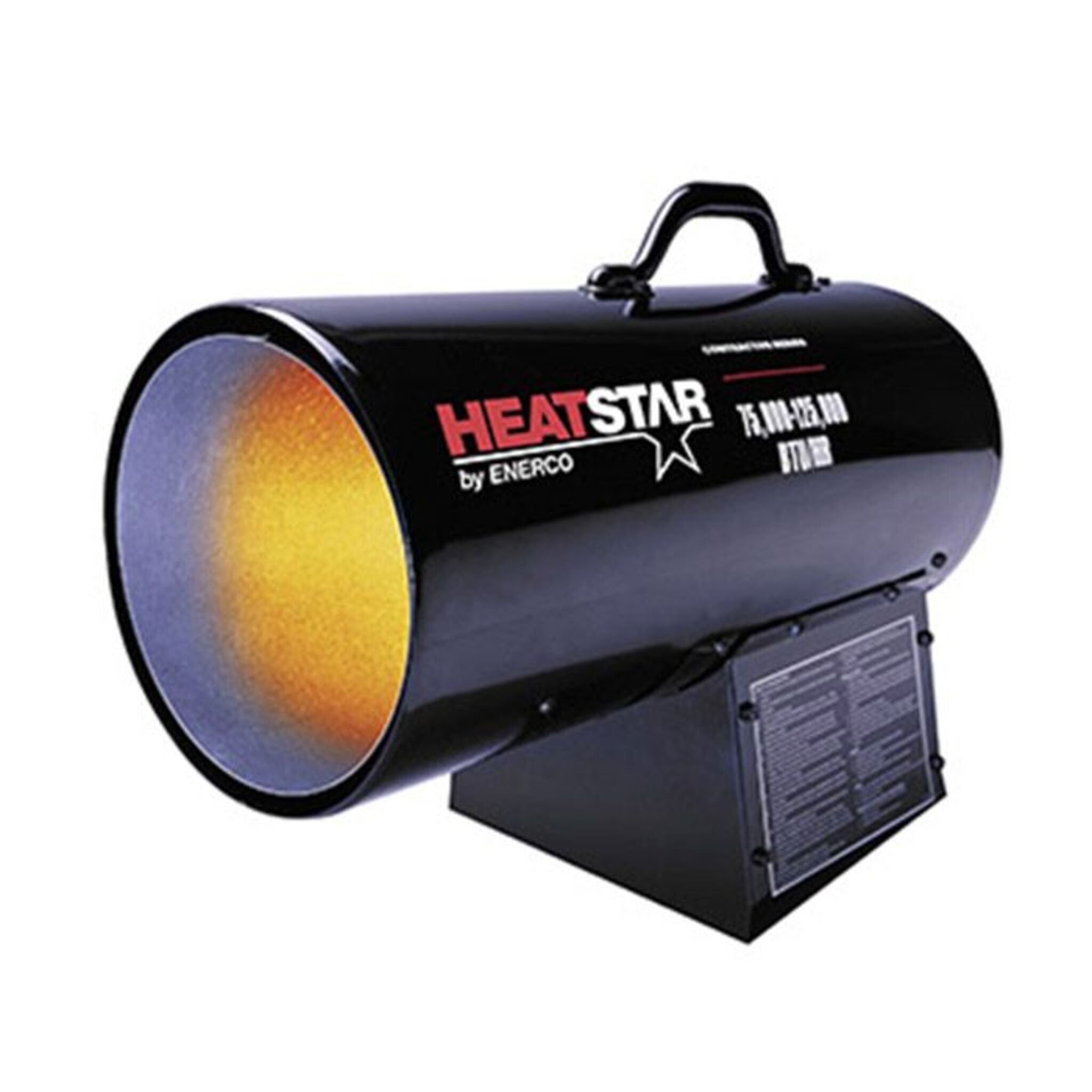 Heatstar HS125FAV Forced Air Propane Industrial Heater - 75,000 to 125,000 BTU, Heats 3,000 Sq Ft, Adjustable Output, Durable Steel, Safety Features