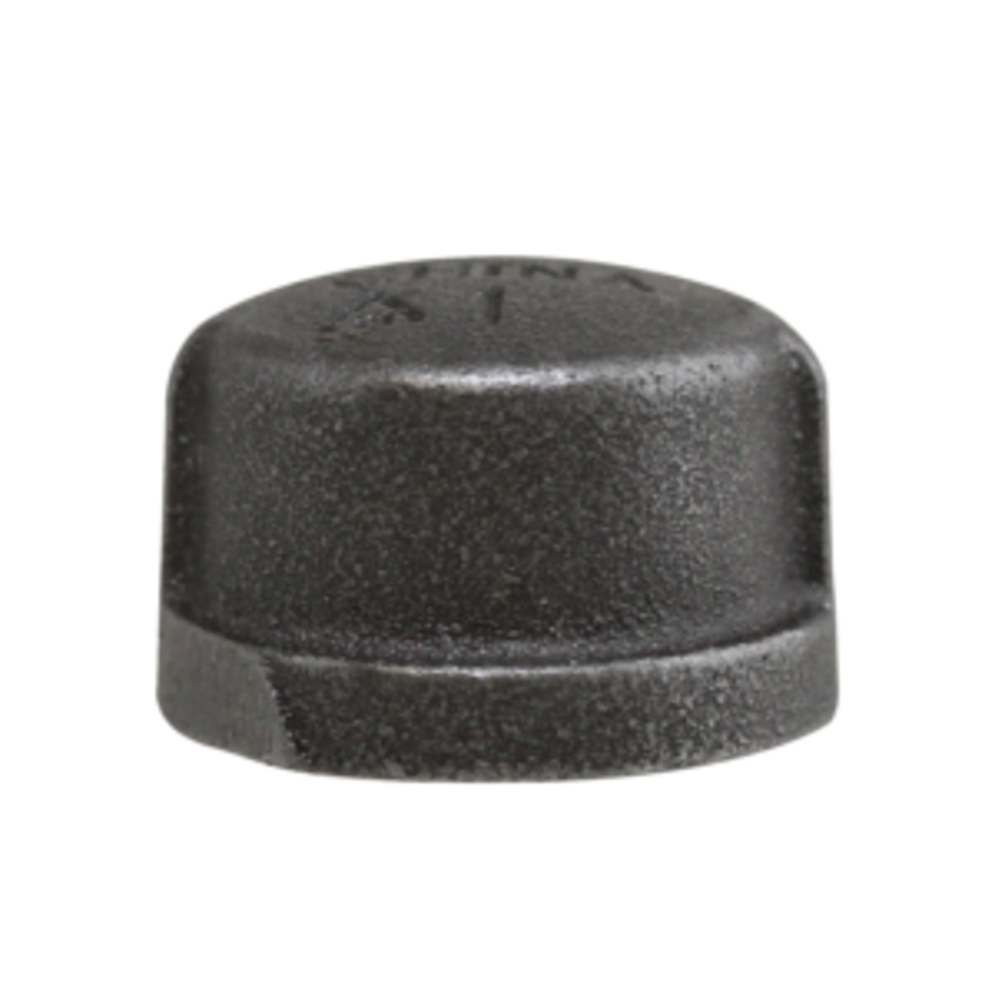 Black Pipe Cap - 1/8" NPT to 6" NPT Sizes, Durable Malleable Iron for Sealing & Protecting Pipe Ends, Corrosion-Resistant for Hydraulic, & Water Systems