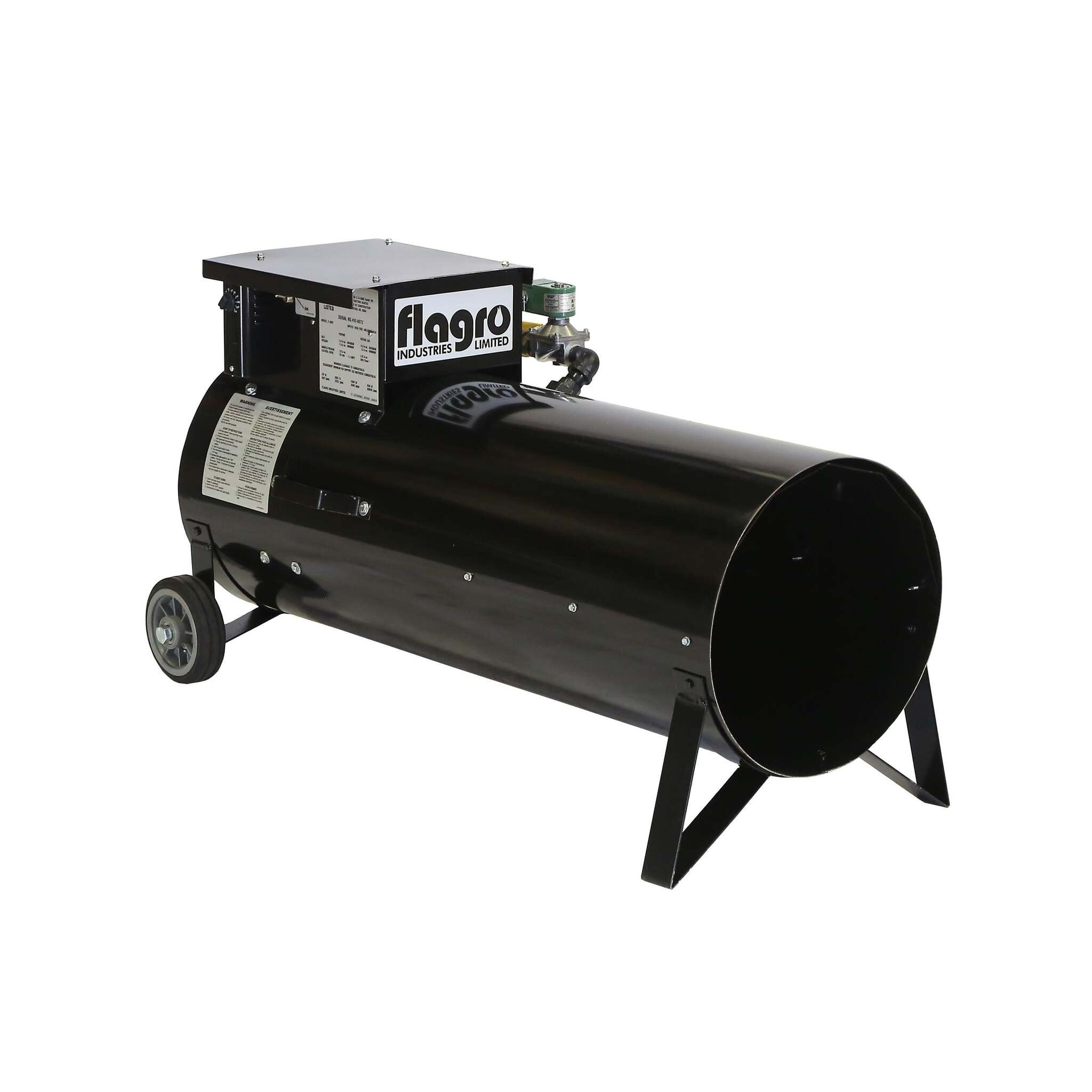 Flagro F-400T Propane/Natural Gas Direct Fired Heater | 400,000 BTU, Auto Temperature Control, Dual Fuel, Environmentally Friendly