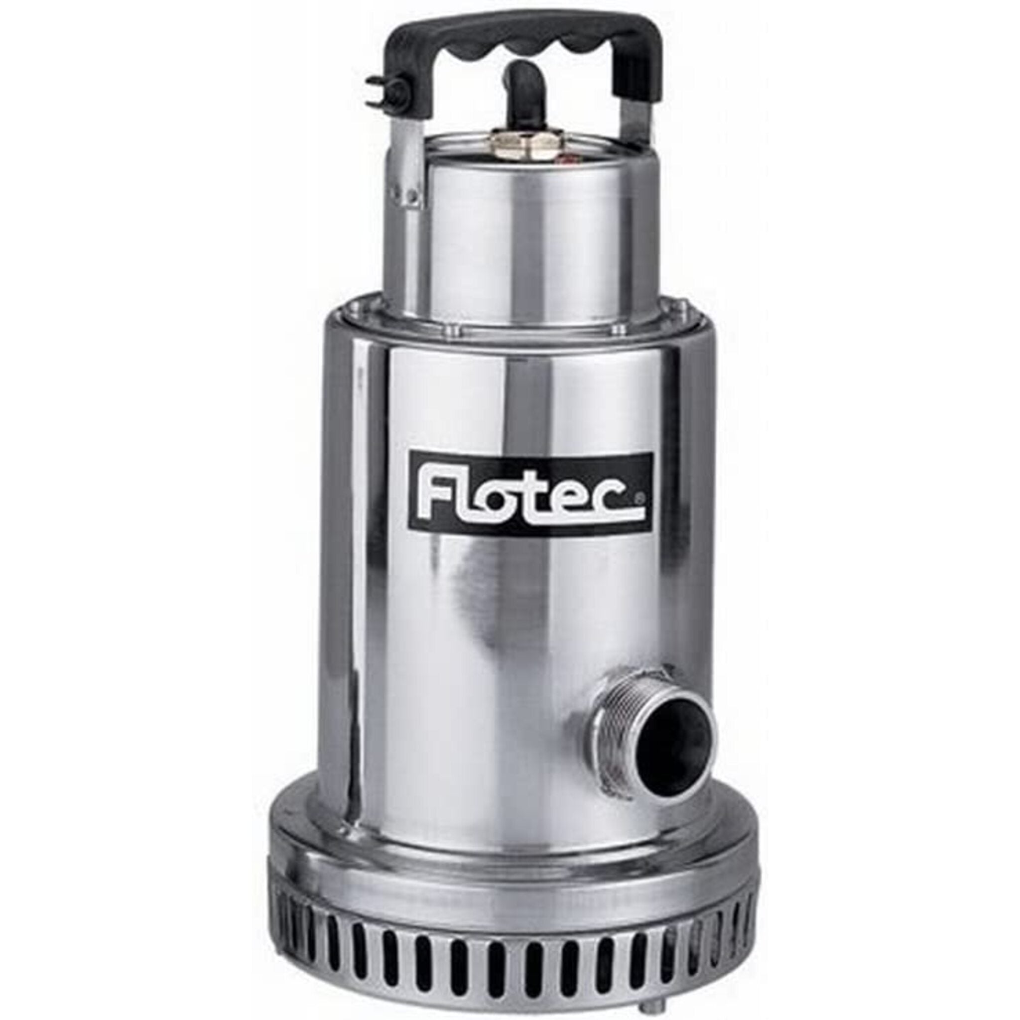 Flotec FP0S4100X 1/2 HP Stainless Steel Submersible Utility/Waterfall Dewatering Pump | 4100 GPH | Oil-Free Motor for Quiet, Continuous Operation