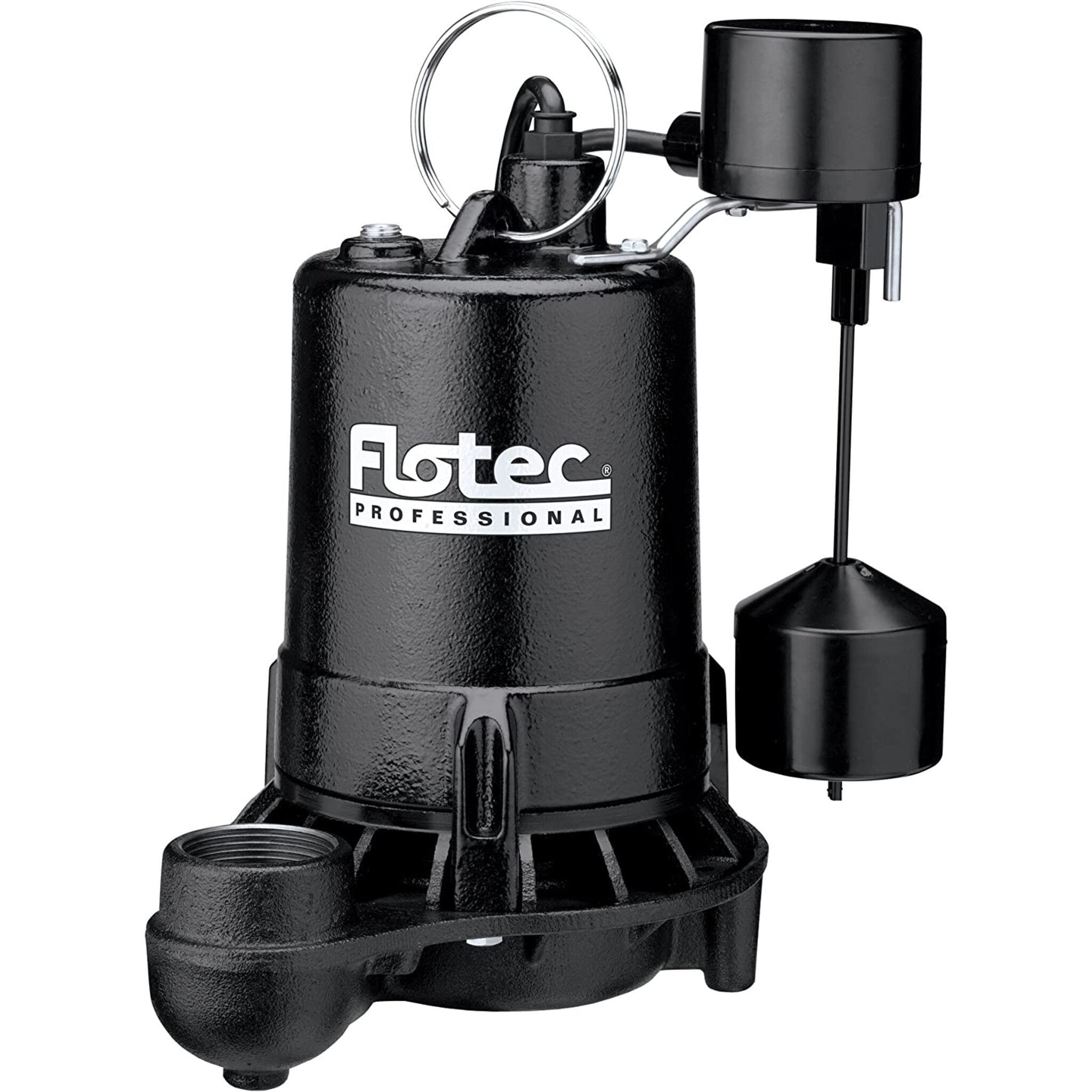 Flotec E75VLT Cast Iron Sump Pump Professional Series | 3/4 HP | 88 GPM | 120V | Vertical Float Switch, Rust-Proof Impeller, Energy-Efficient