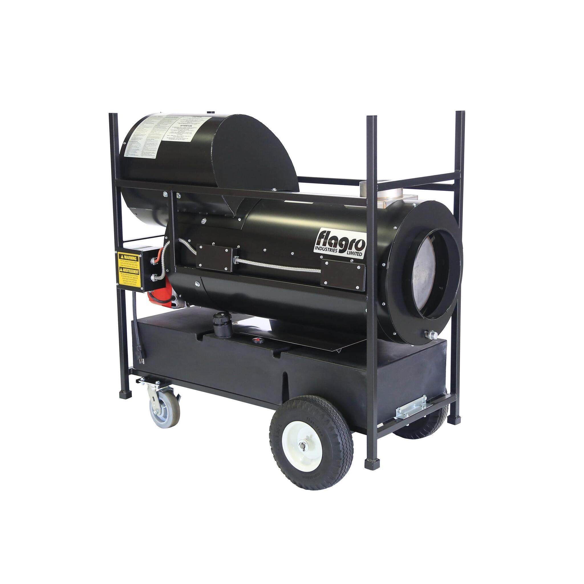 Flagro FVO-200RC Indirect Fired Portable Oil Heater with Advanced Riello Burner, 185,000 BTU, Quiet and Efficient Heating, 22 US Gal Built-in Tank