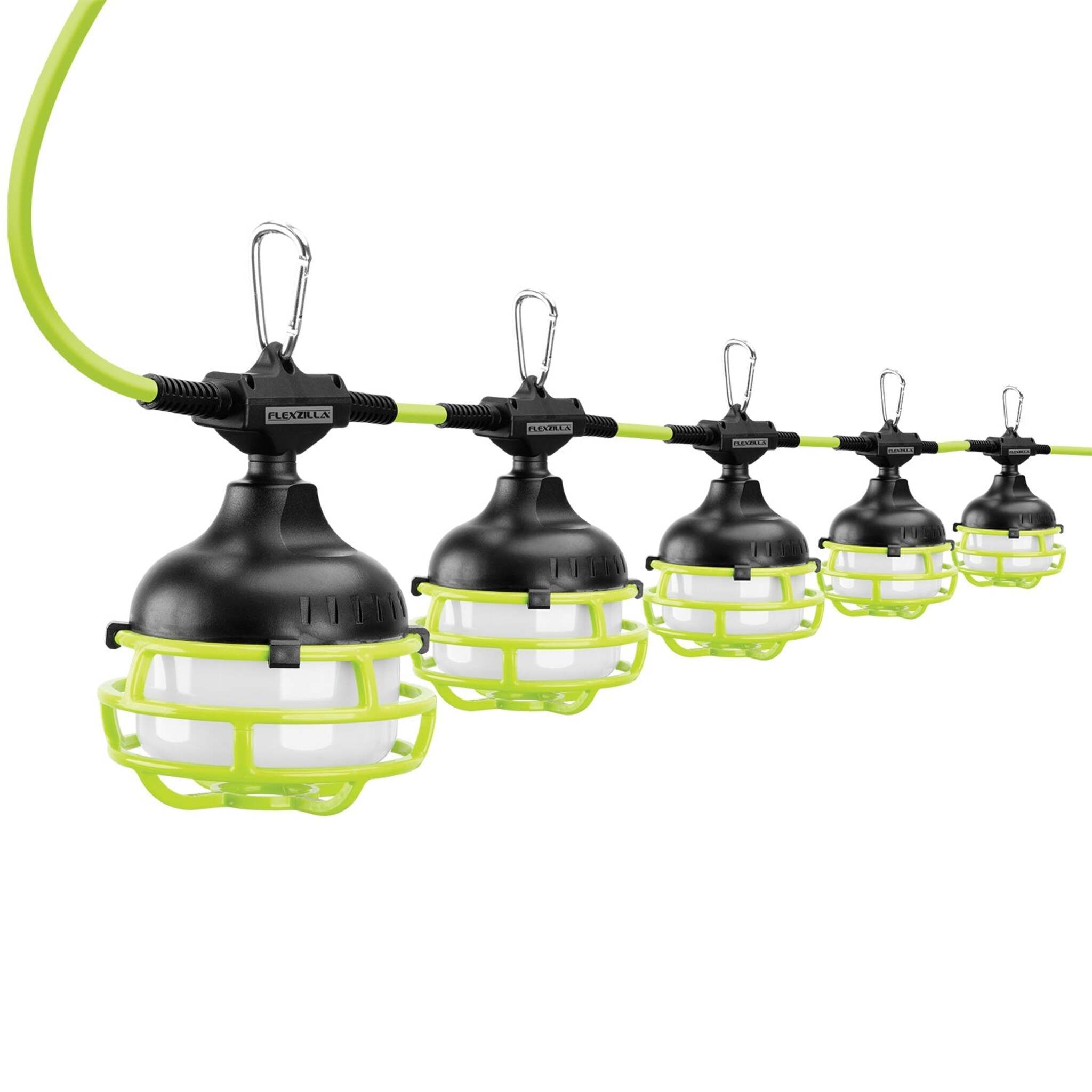 Flexzilla Ultra-Bright LED Job Site String Light - 50 Ft Length - 8000 Lumens