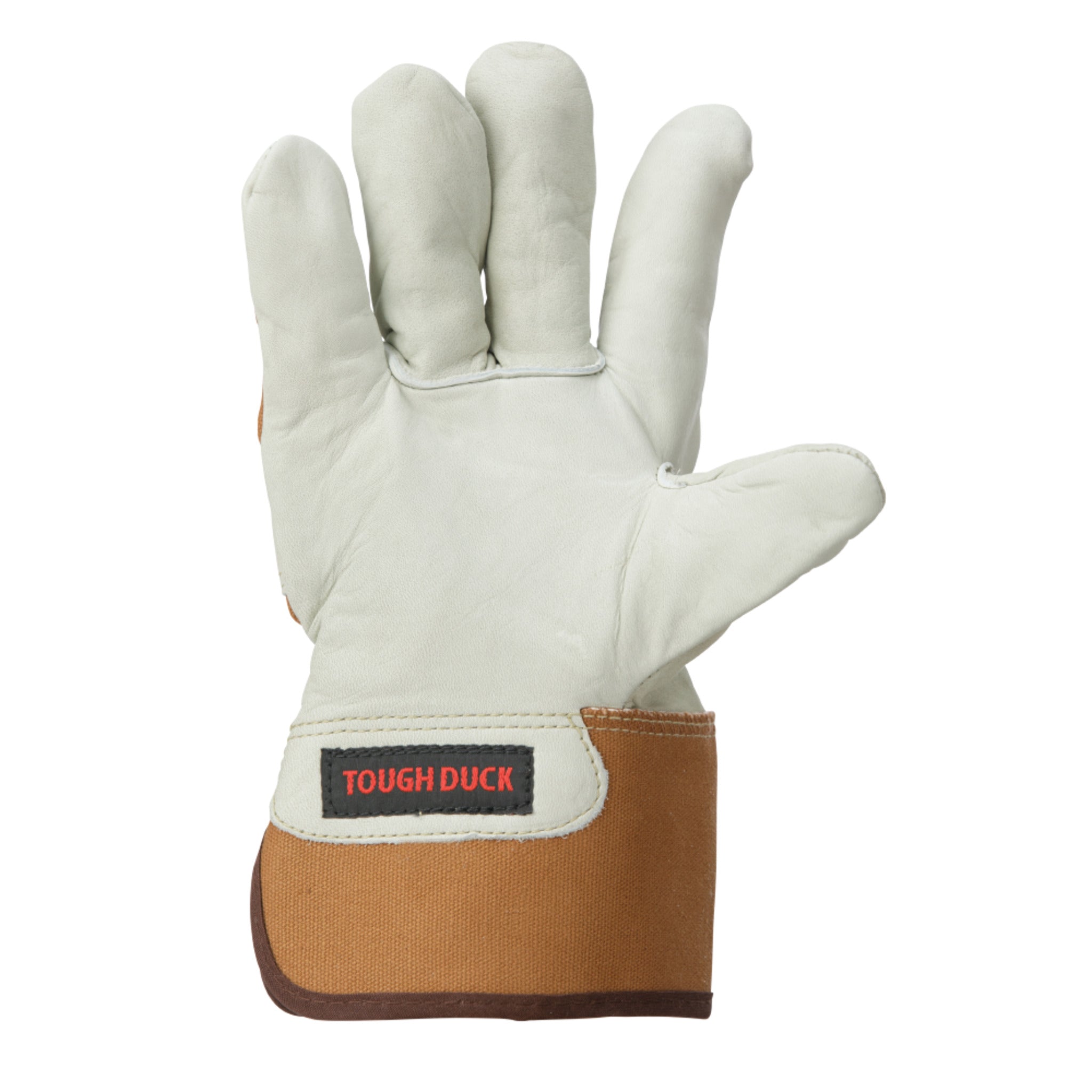 Tough Duck Women’s Work Gloves 3M™ Thinsulate™ Lined Cowgrain Leather, Rubberized Safety Cuffs, Durable Protection, Warm Fleece Lining | Sizes S-XL