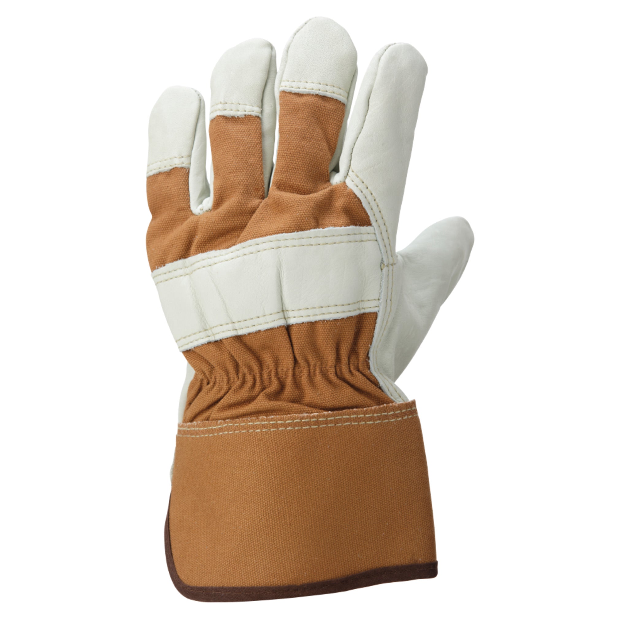 Tough Duck G694 Women’s Work Gloves 3M™ Thinsulate™ Lined Cowgrain Leather, Rubberized Safety Cuffs, Durable Protection, Warm Fleece Lining | Sizes S-XL
