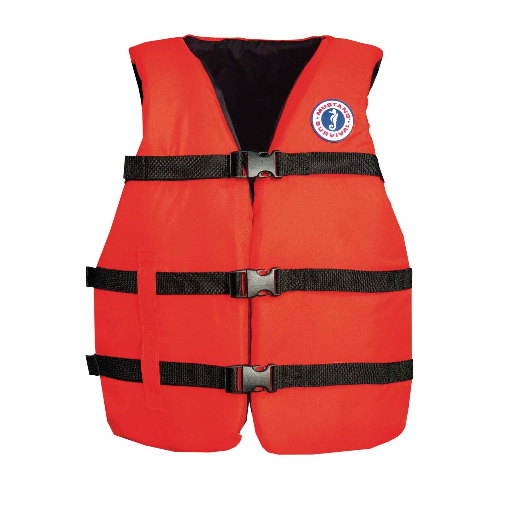 Mustang Survival Fit Foam PFD Life Jacket - Front Buckle Closure, Adjustable Belts, Large Armholes, TC Marine Approved | Universal Adult