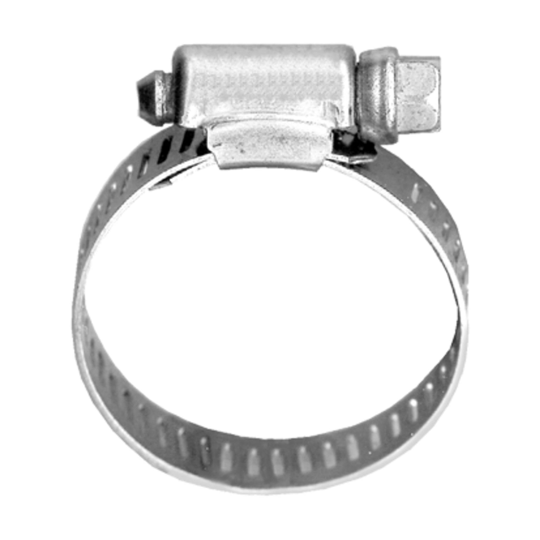 Gear Clamps - Stainless Steel, Pack of 10, Ideal for Heater and Water Hoses, S.A.E. J1508 Compliant, 301 SS Band & Housing, 5/16" Hex Slotted 401 SS Screw