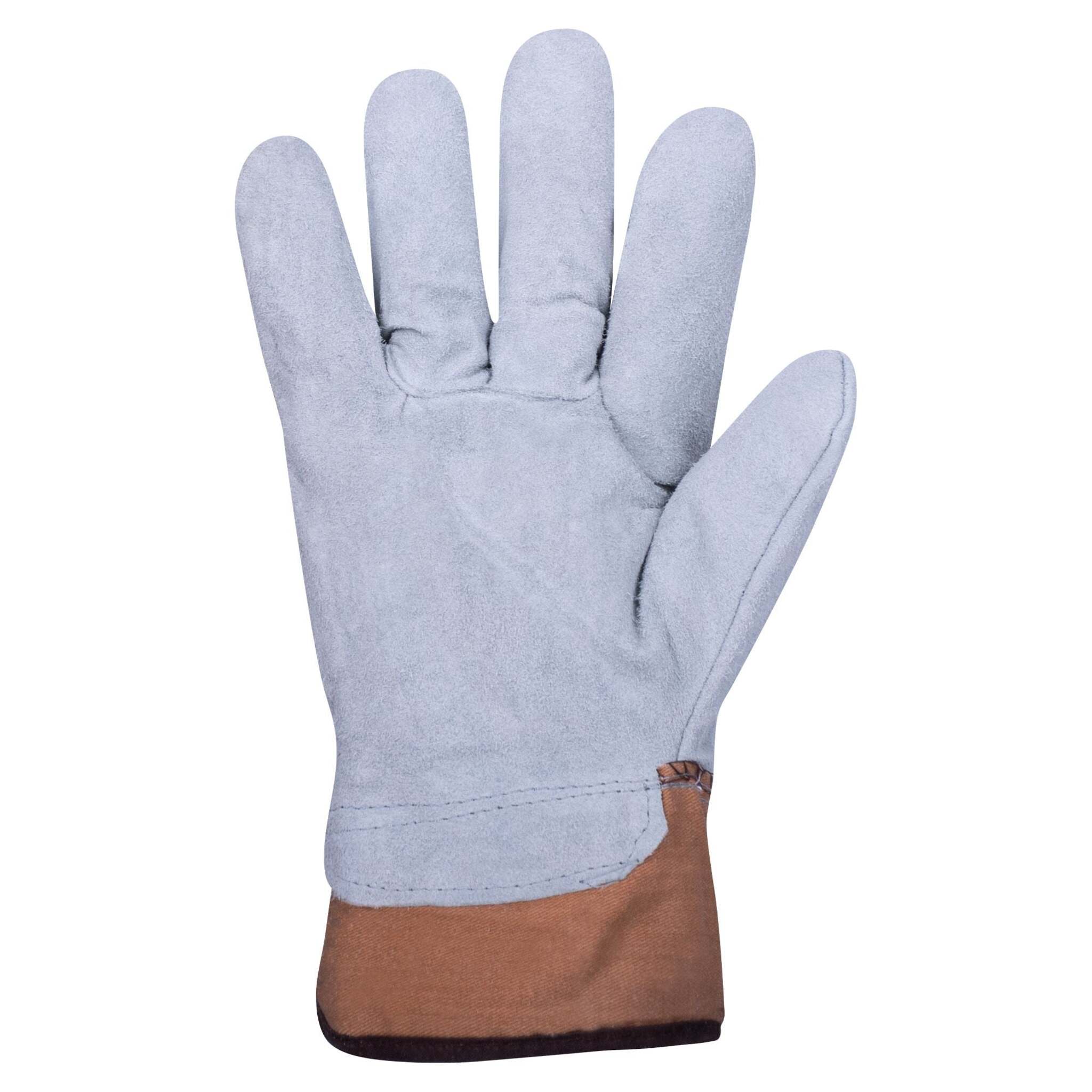 Horizon Acrylic Pile Lined Split Leather Winter Gloves – Premium Cold Weather Gloves, Durable, Elastic Backs, Pasted Cuffs, Outdoor & Construction Use