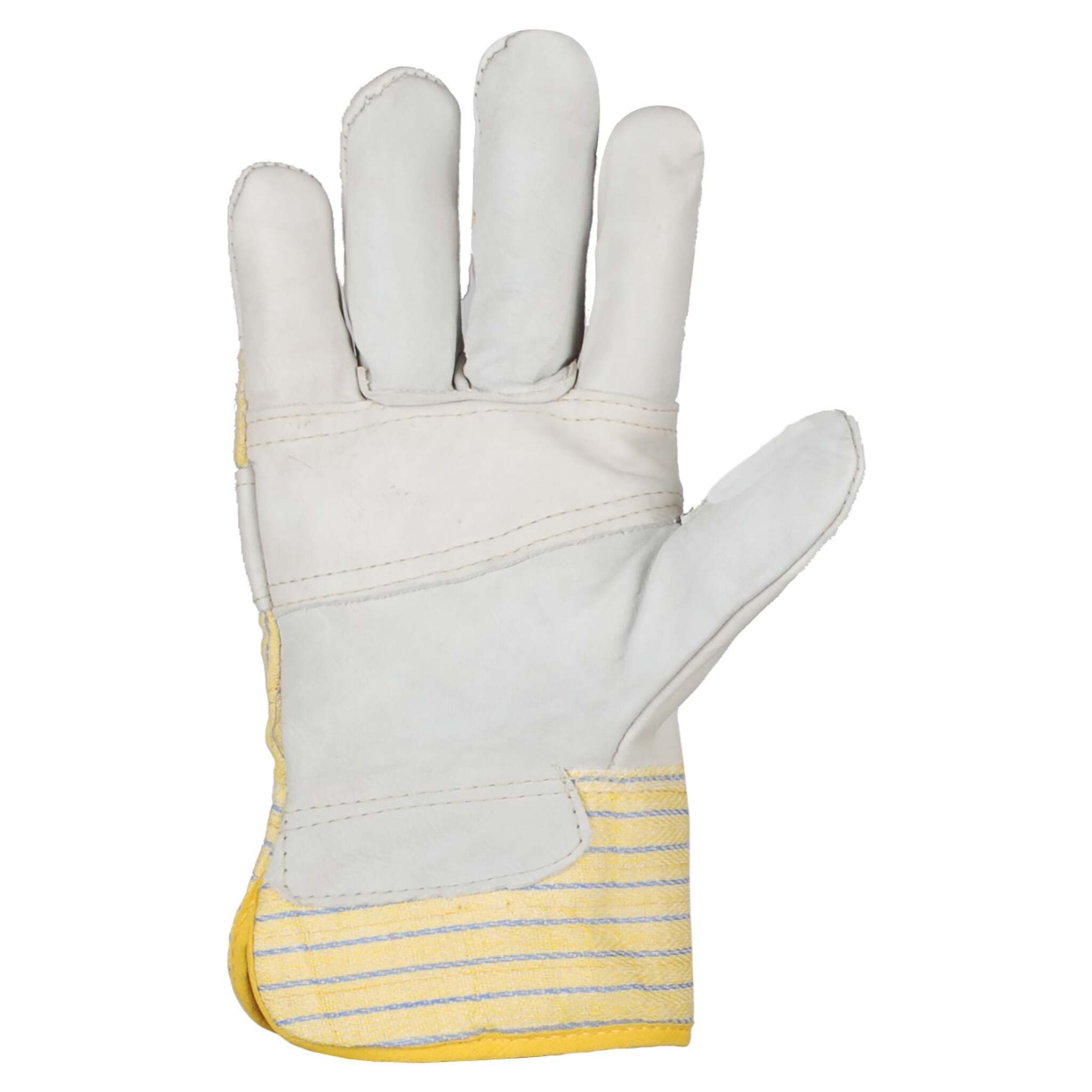 Horizon Fleece Lined Cowhide Winter Work Gloves - Durable Leather, Cotton Back, Elastic Fit, Pasted Cuffs, Warm & Flexible, Ideal for Cold Weather