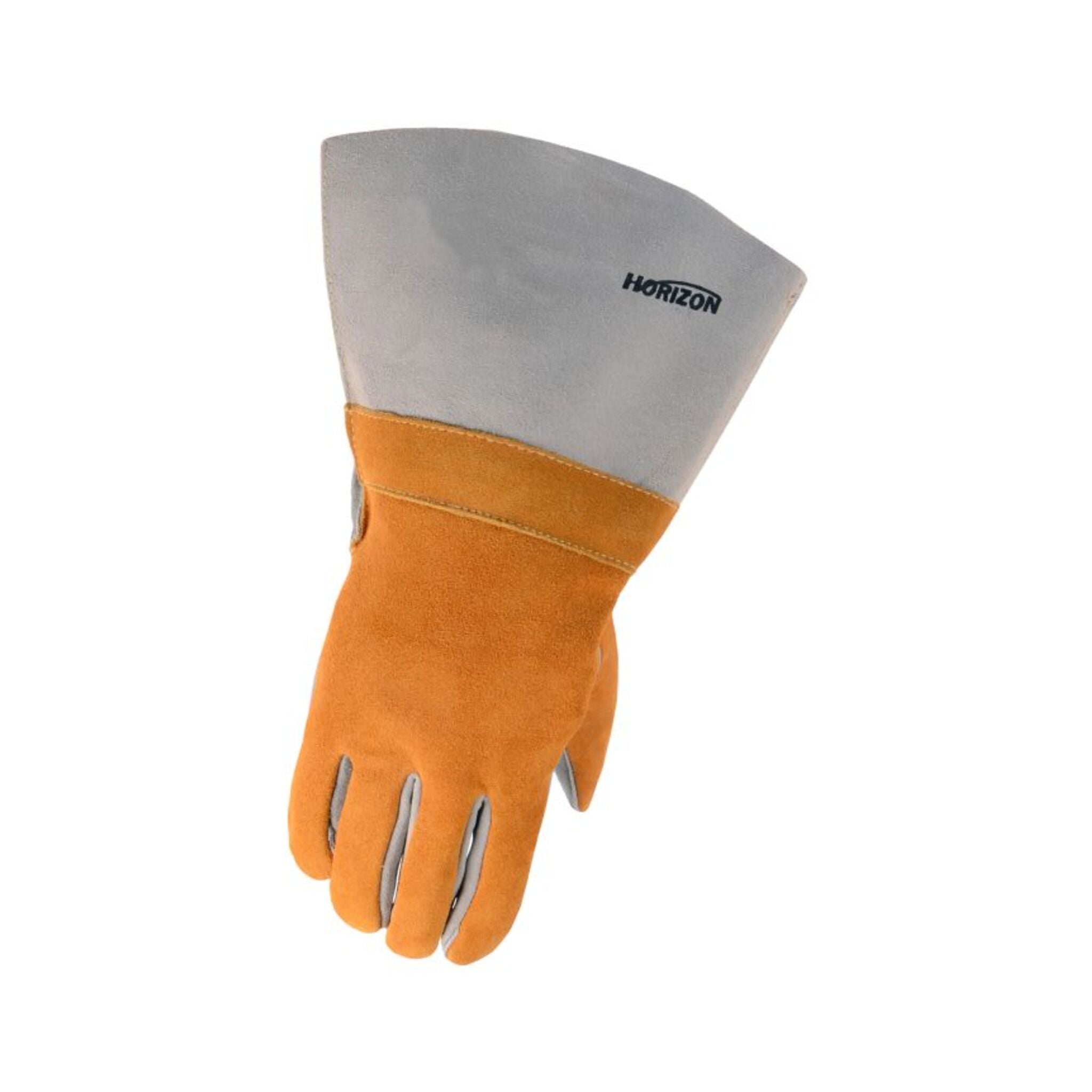 Horizon Cowsplit Leather Welding Gloves – 4" Cuff, Heat Resistant Aramid Threading, Durable & Comfortable Lining, Ideal for Heavy-Duty Welding