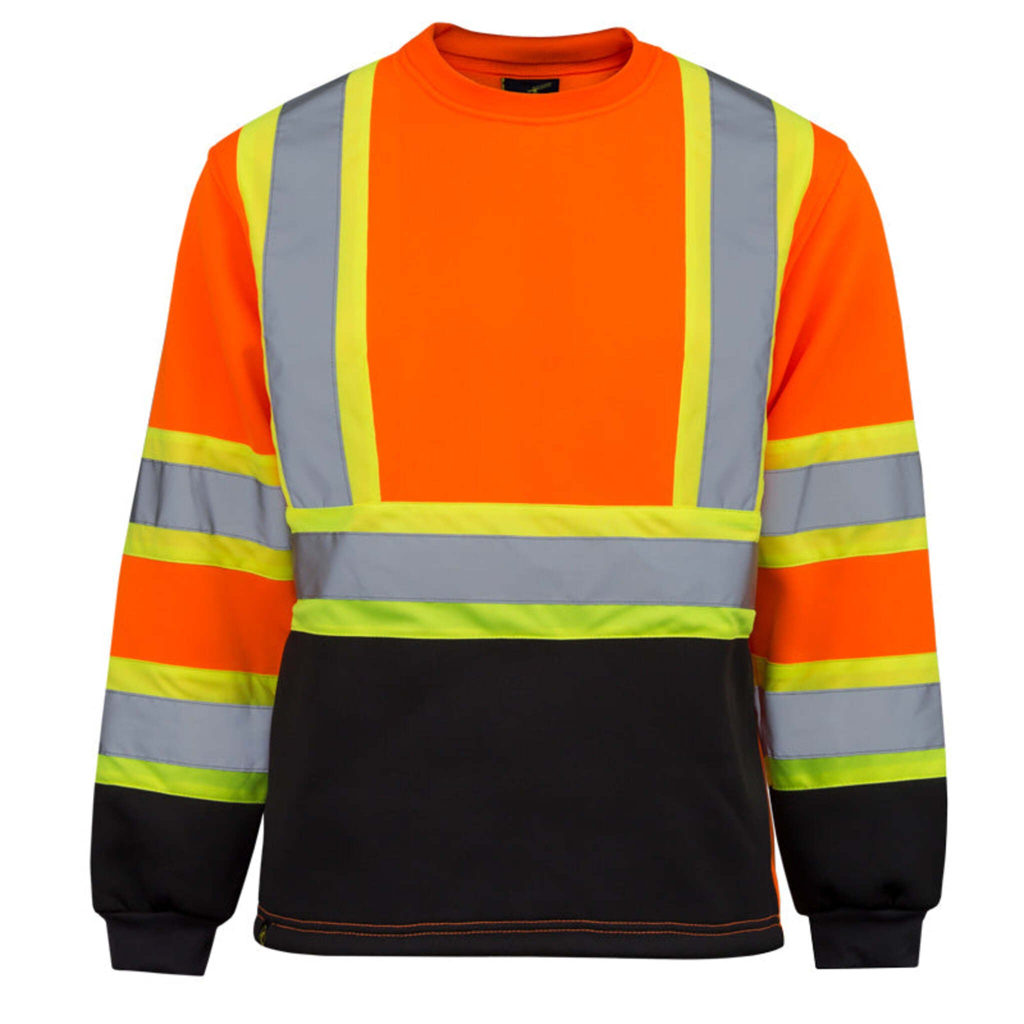 Nats Men’s High Visibility Long Sleeve Shirt, Reflective Stripes, Brushed Finish, 100% Polyester 280g, CSA Z96-15 Class 2, Level 2 Compliant | Sizes XS-5XL