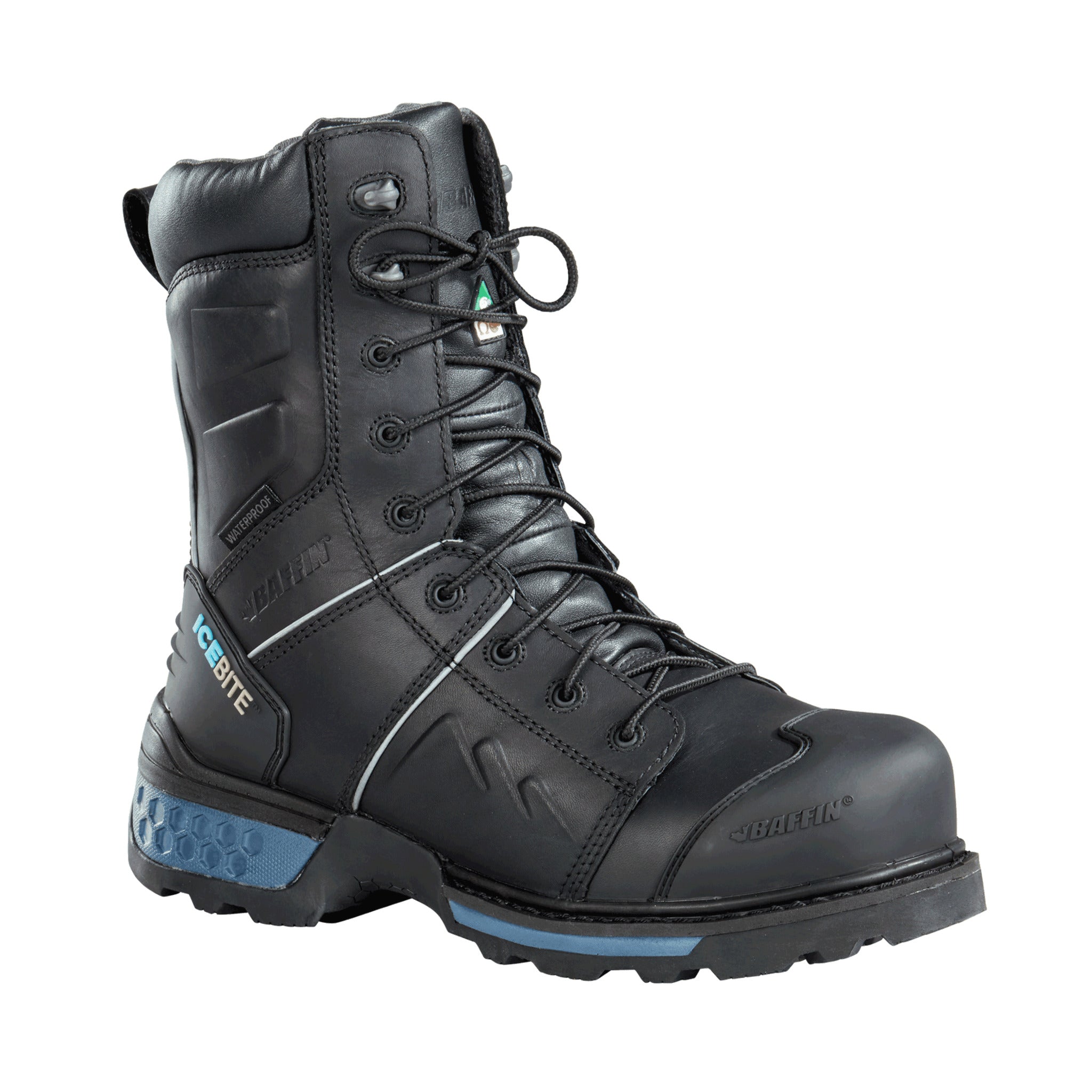 Baffin Ice Monster Men's 8" Winter Safety Work Boot - Waterproof, Composite Toe, IceBite Traction, Thermaplus, CSA/ASTM Approved | Sizes 8-13