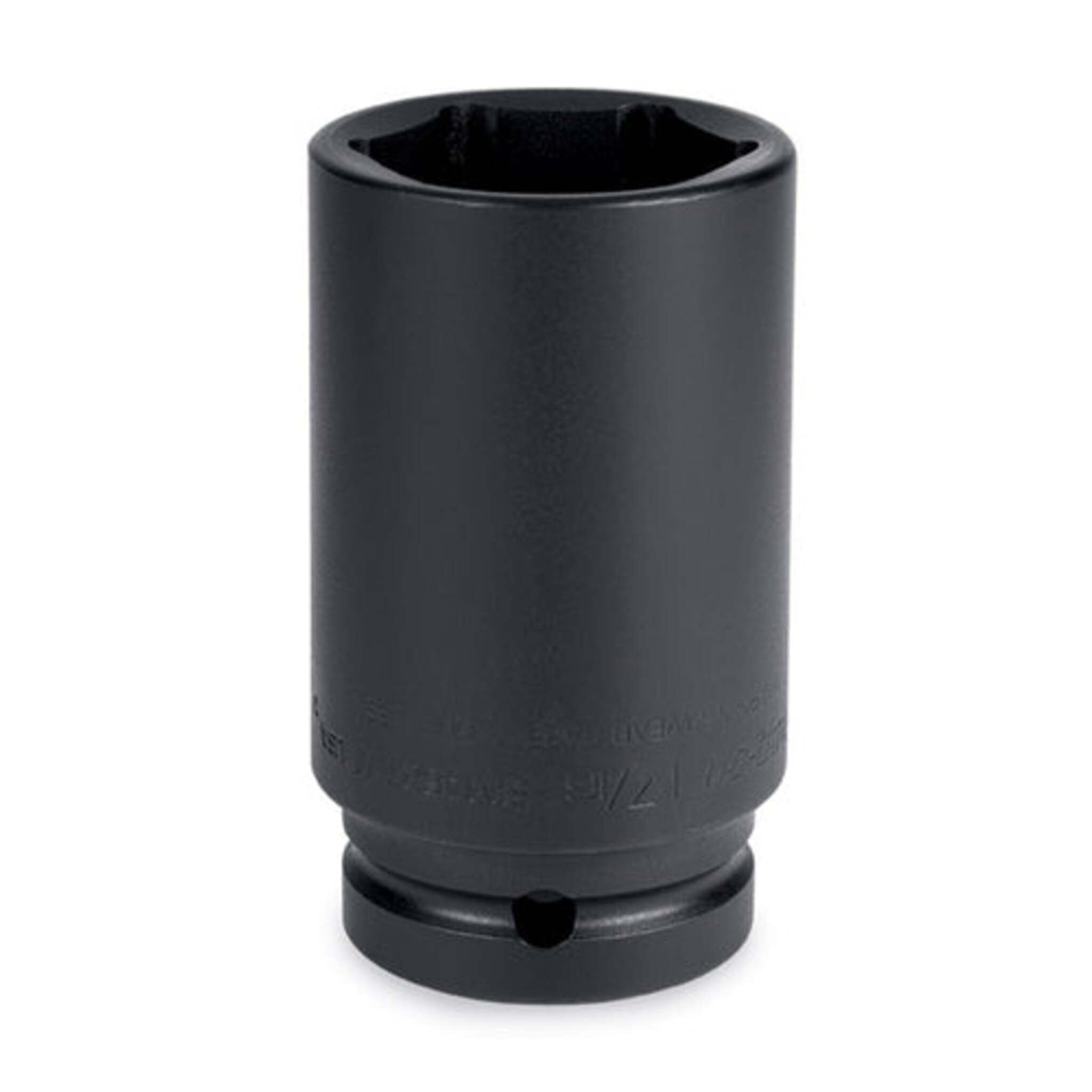 Signet 3/4" Drive Deep Impact Socket 6 Point (Metric) - Heat-Treated Chrome Moly, Black Oxide Finish, Locking Pin - Heavy-Duty & Pro Use