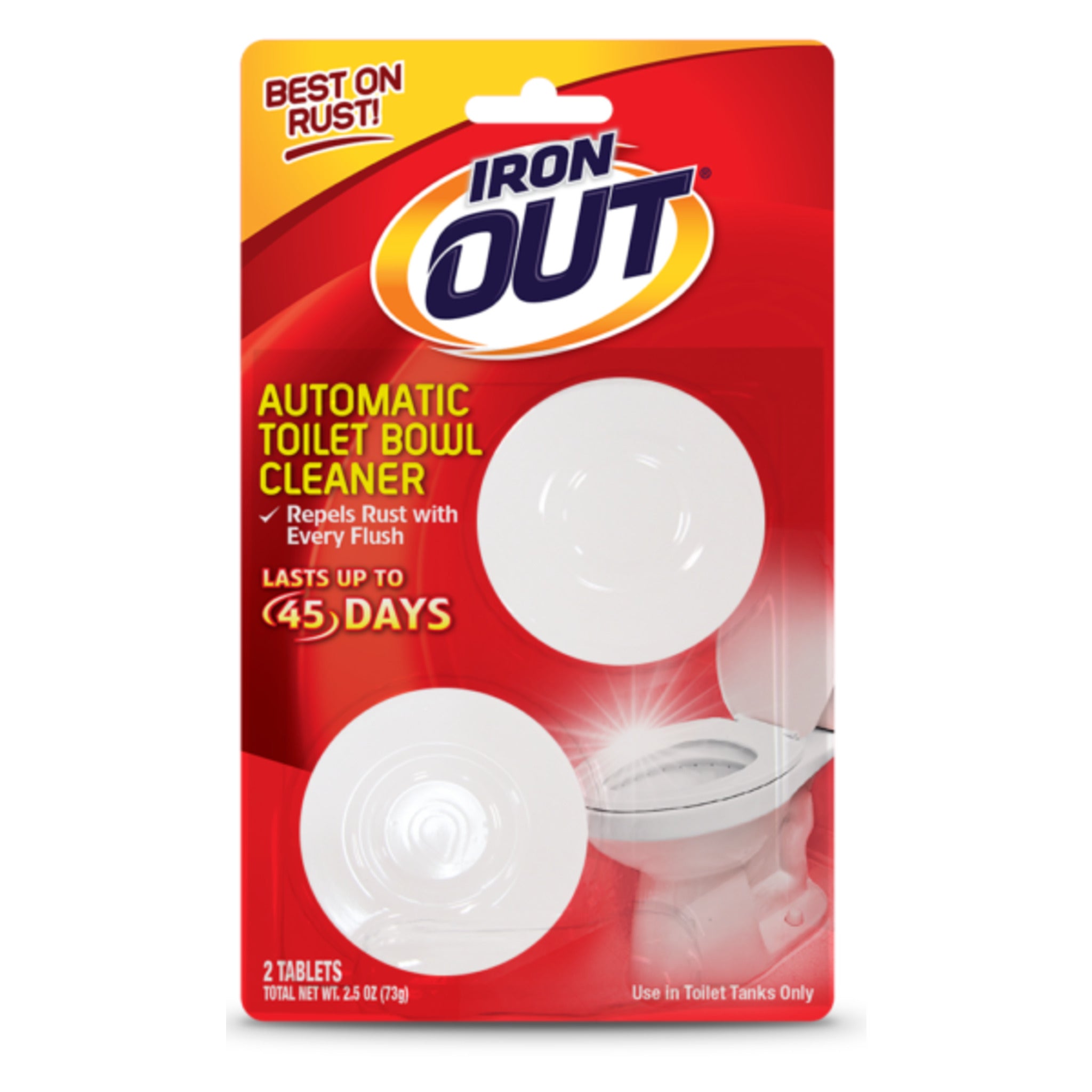 Iron OUT® Automatic Toilet Bowl Cleaner Tablets - Case of 24 Tablets