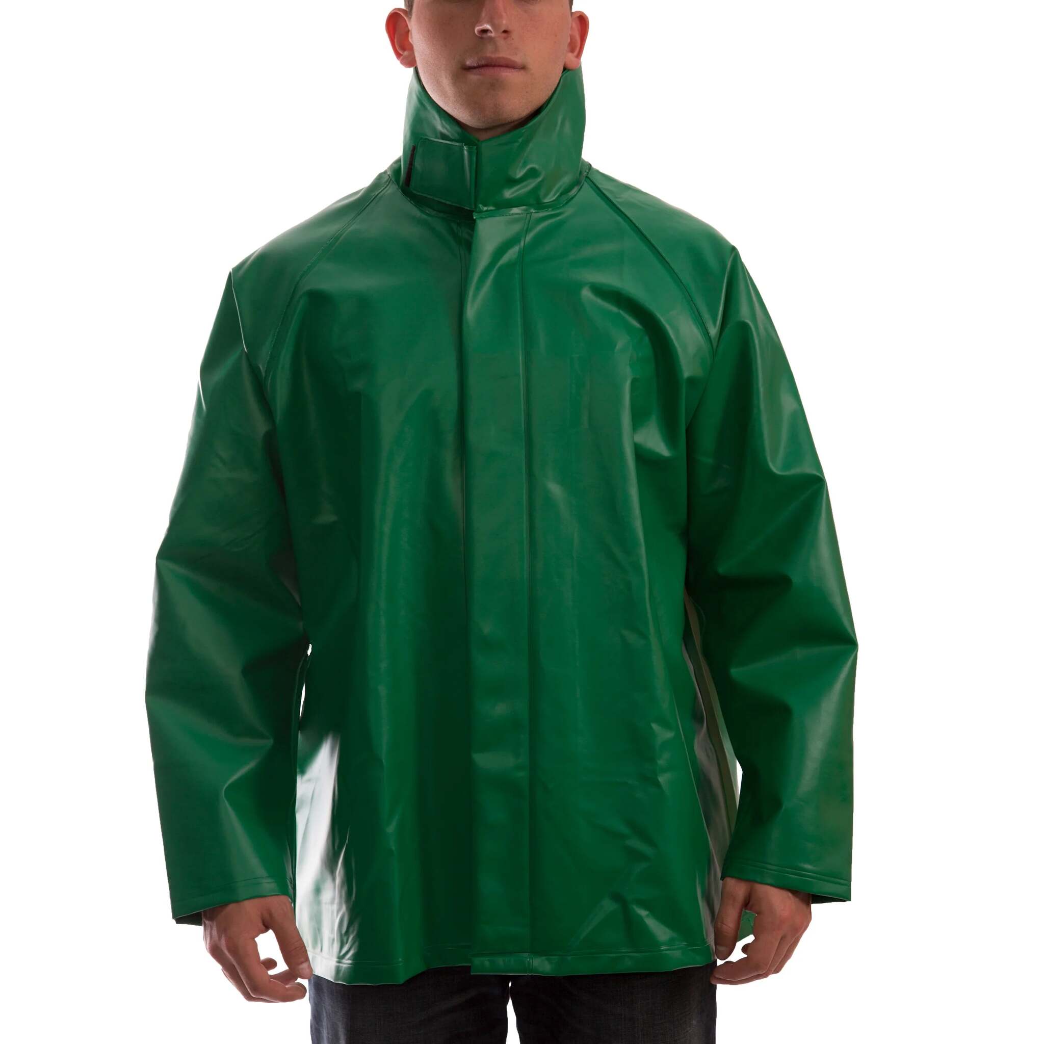 Tingley SafetyFlex® Flame Resistant PVC Jacket - Specialty Protection for Industrial Acid, Chemical, Caustic Handling, Enviro Cleanup, Waterproof