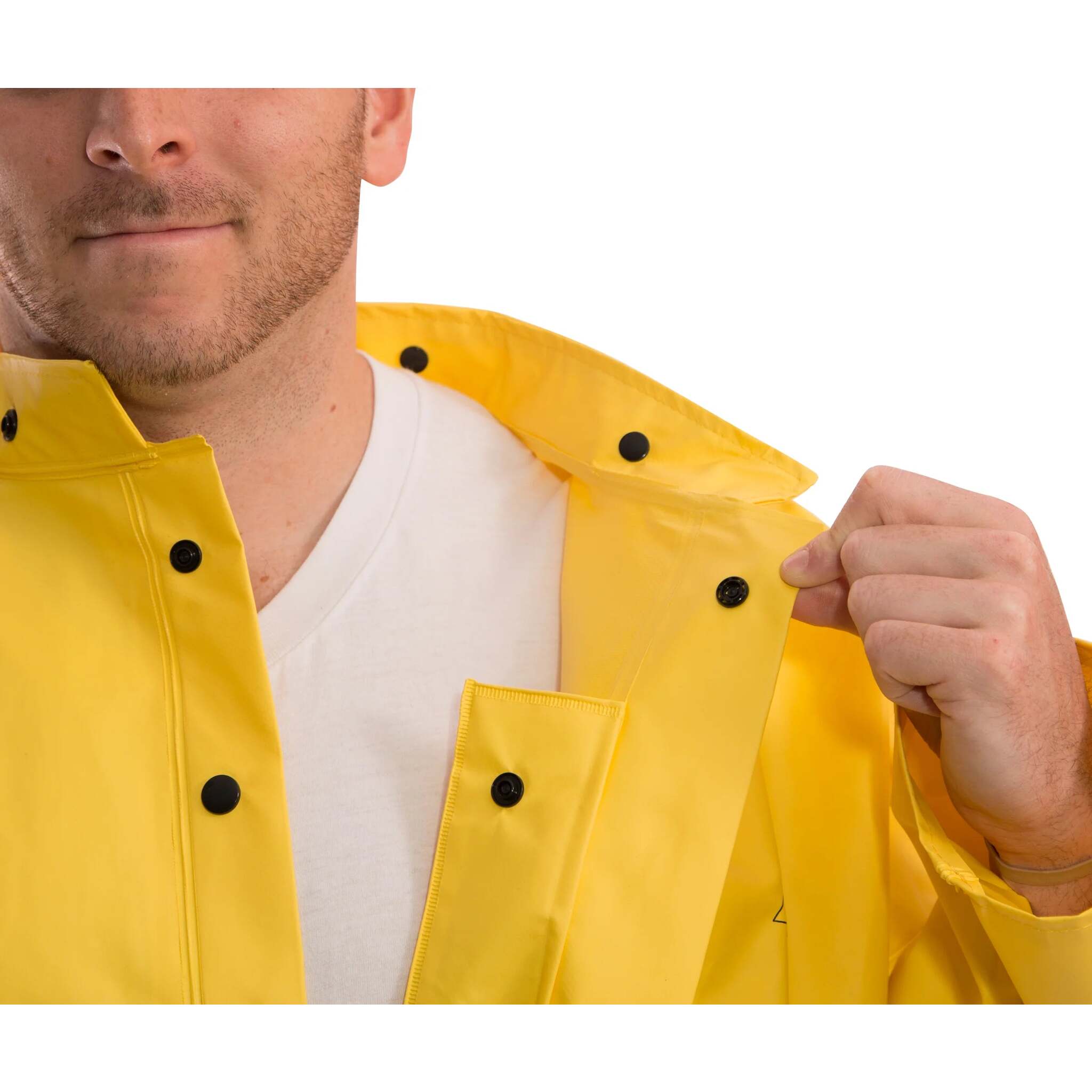 Tingley DuraScrim™ Double Coated PVC Jacket - High Strength, Flame Resistant, Waterproof, Chemical Splash Protection, Full Cut Shoulder, Adjustable Fit, Detachable Hood | Sizes S-3XL