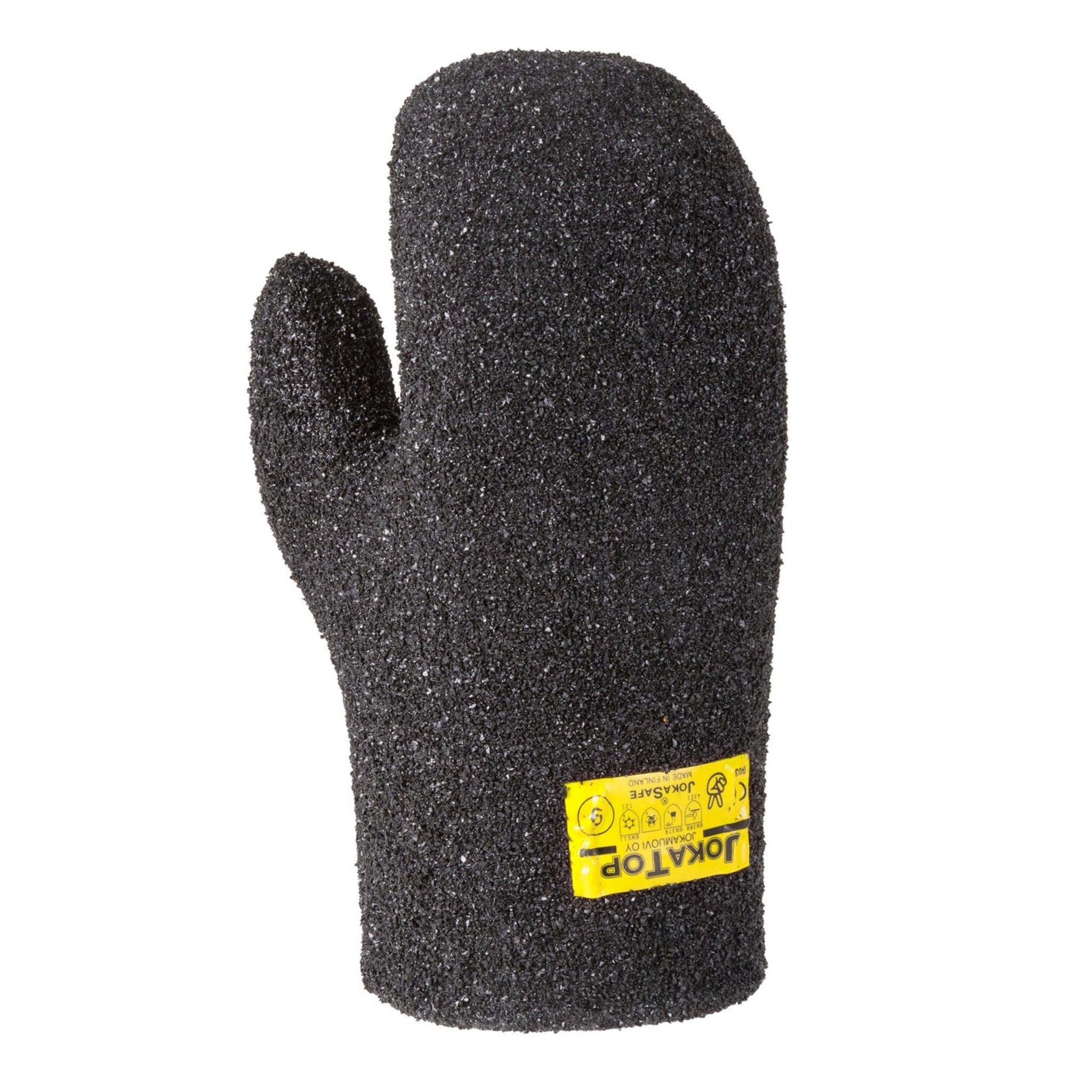 Jokasafe JokaTop Premium Vinyl Safety Mitts with Short Cuff - Granular TopGrip PVC Coating, Cold-Resistant, Warm Cotton Lining for Maximum Protection