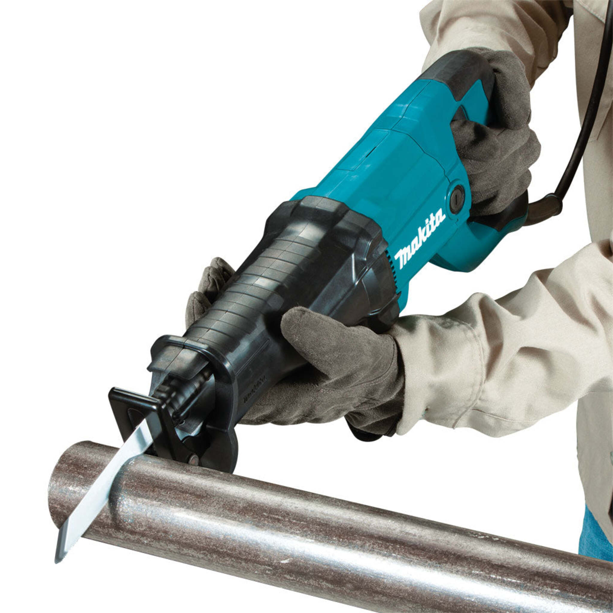 Makita JR3051T Corded Reciprocating Saw: 12 AMP, Variable Speed, Toolless Blade Change, Ergo Grip, 6" Blade Incl, 1-3/16" Stroke Length, 0-3,000 SPM