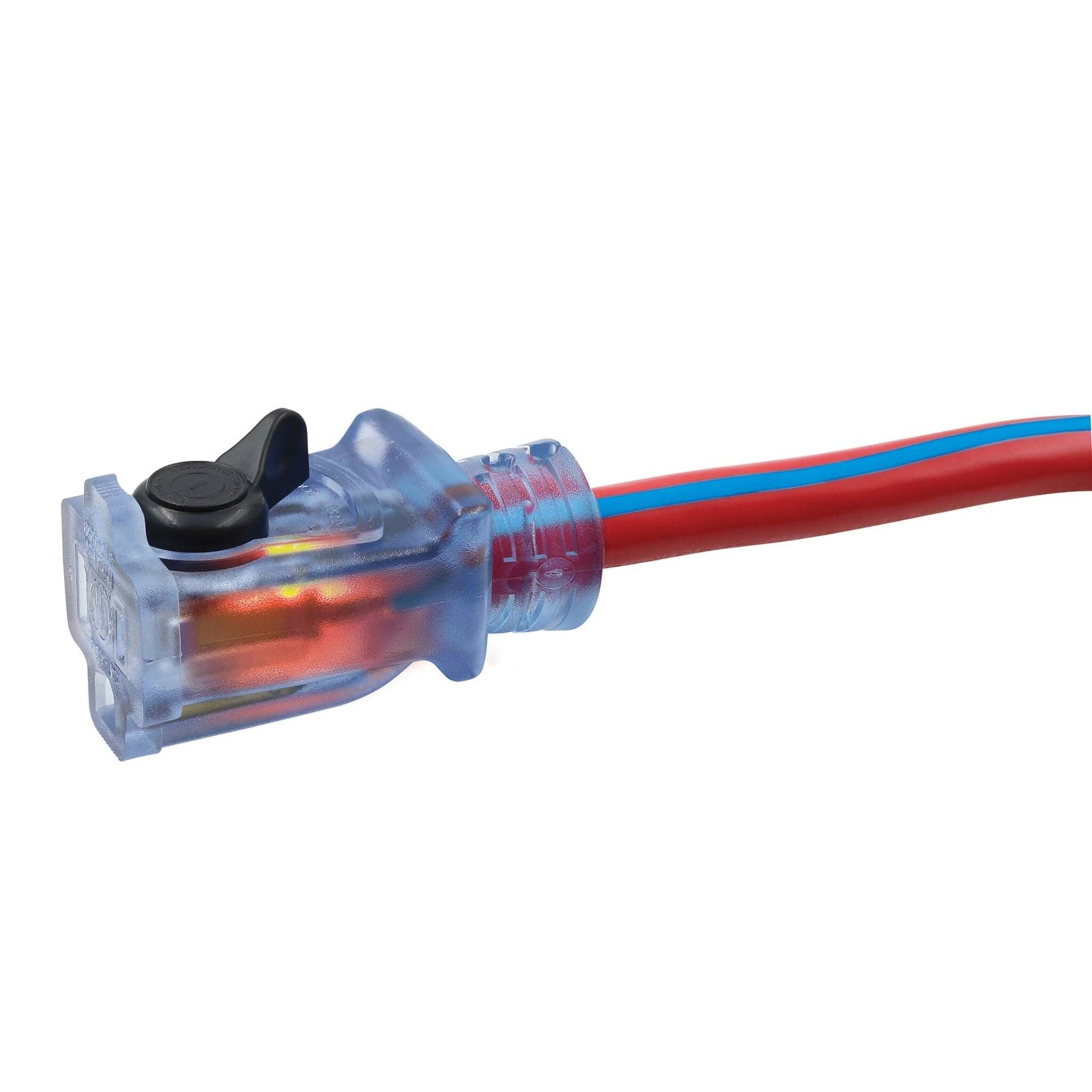 Prime Jobsite® 12 Gauge Outdoor Extension Cord w/ Locking & Lighted Connector - Single Tap