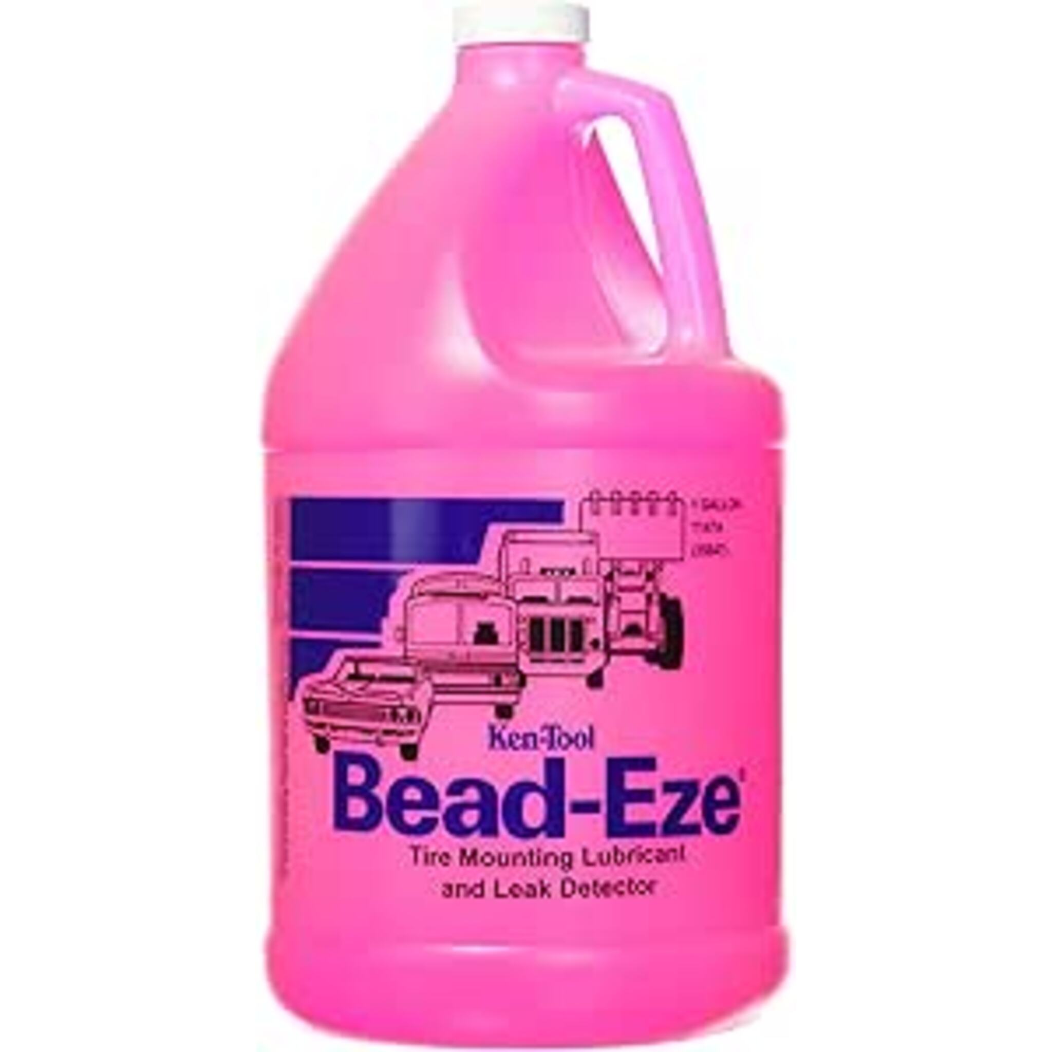 Ken-Tool Bead-Eeze® Tire Mounting Lubricant & Leak Detector – Water-Based, Quick-Drying, Versatile 1-Gallon Jug for Efficient Tire Maintenance