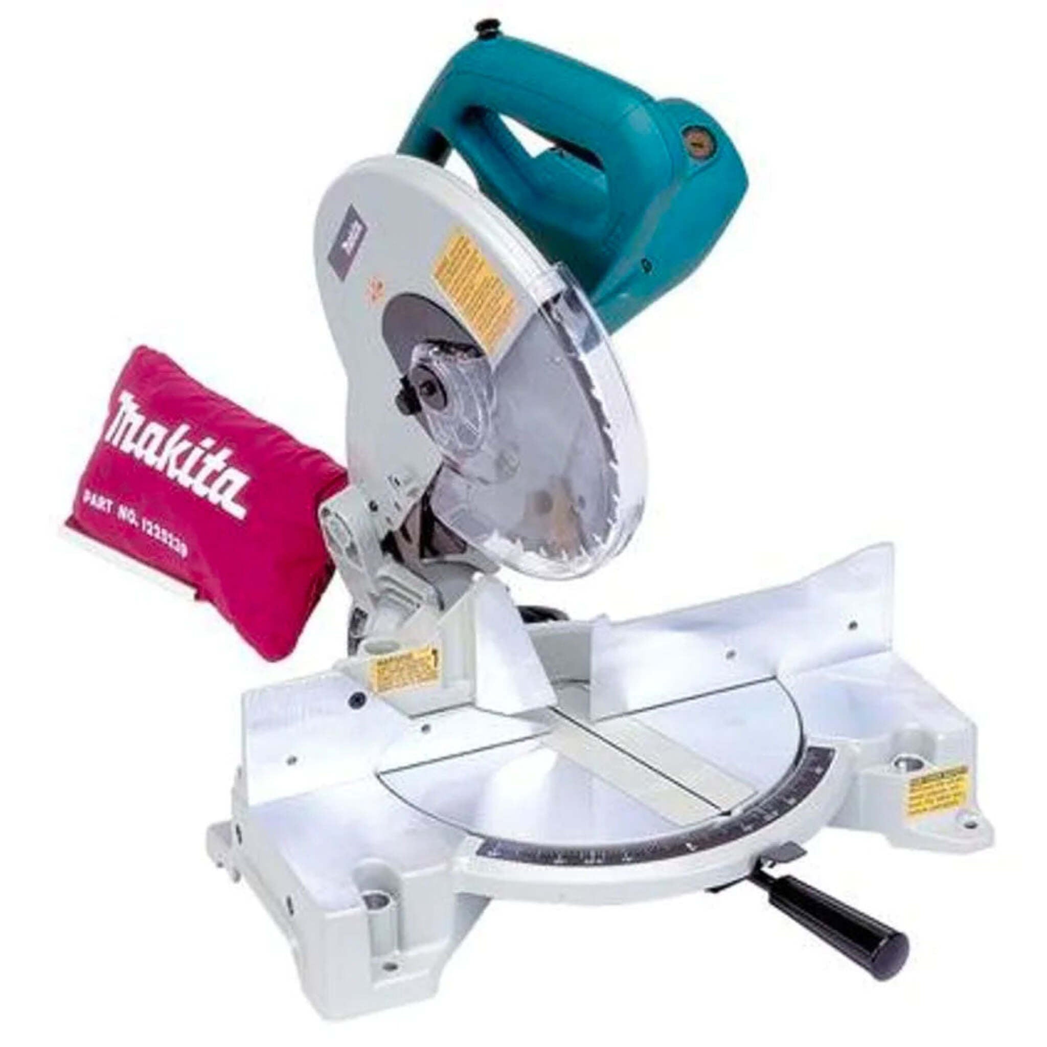 Makita 10" Compound Mitre Saw, Electric Brake, 45° Bevel, 2-Stage Safety Switch, Precision Cutting, Versatile & Reliable for Professional & DIY Use