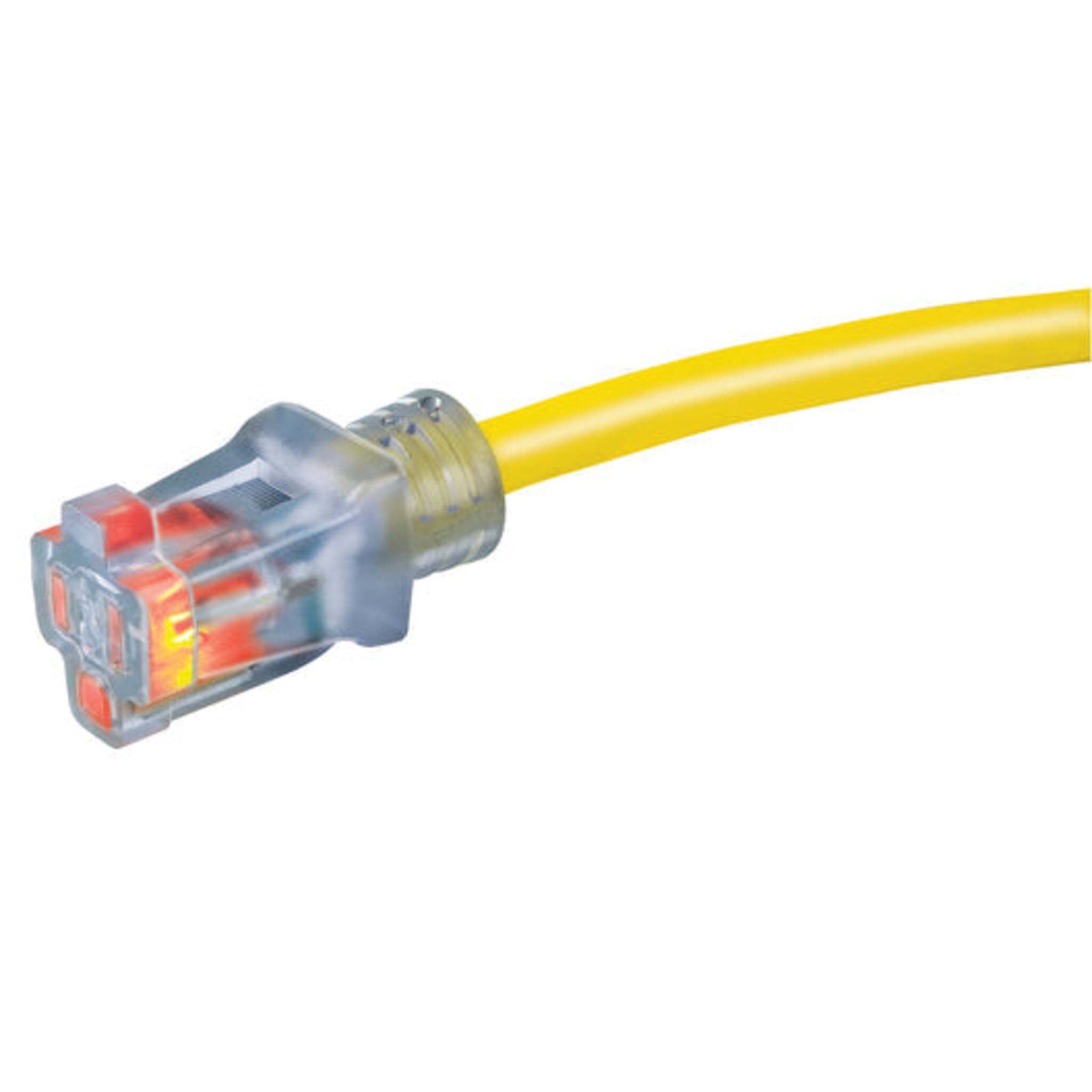 Prime Bulldog Tough® Oil Resistant Yellow Jobsite Extension Cord with Primelight® Power Indicator- Ultra Heavy Duty 10 Gauge and 12 Gauge Ga