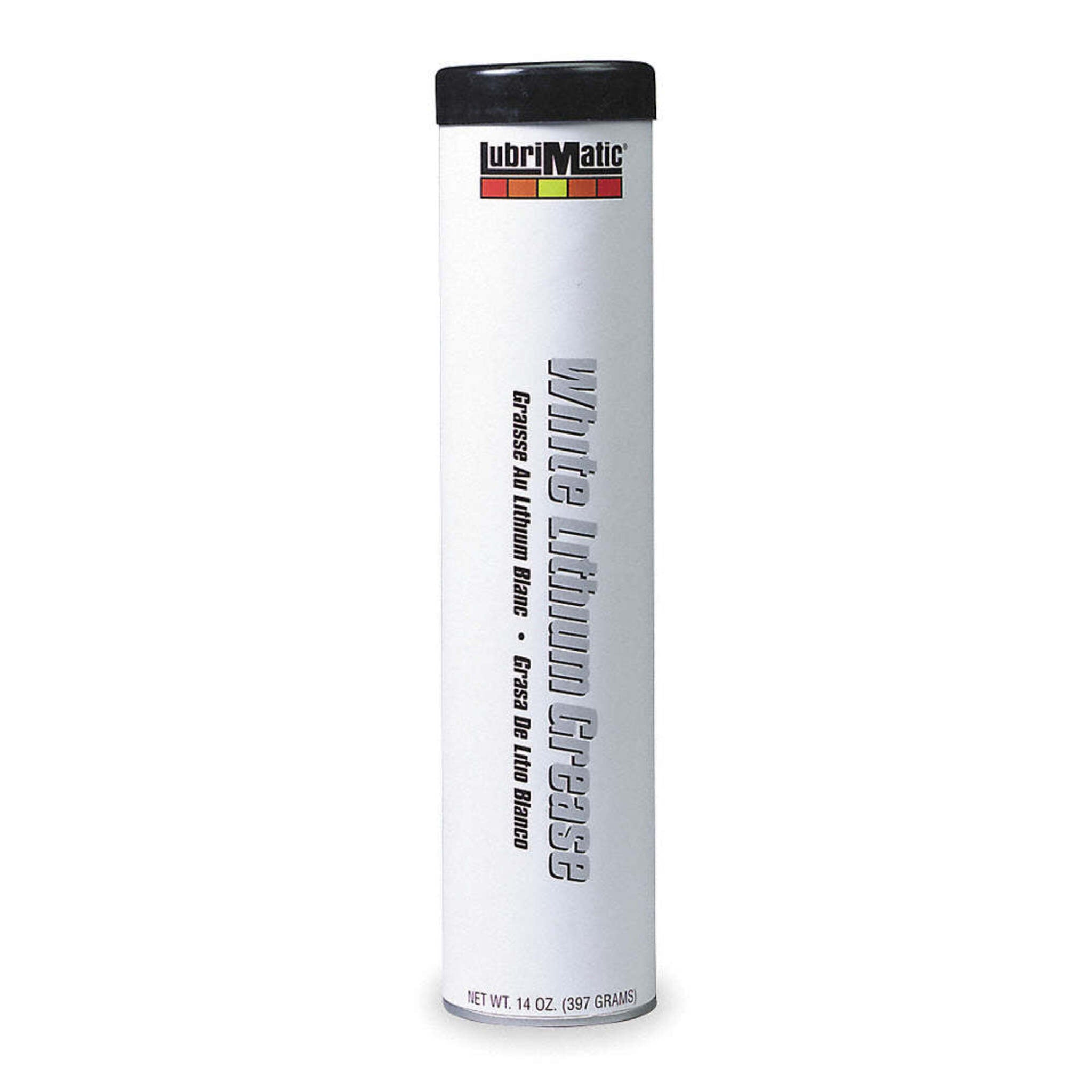 LubriMatic 11354 White Lithium Grease | Multi-Purpose, Non-Staining Lubricant for Home, Auto, & Industrial Use | Safe for Plastics | 14 oz Cartridge