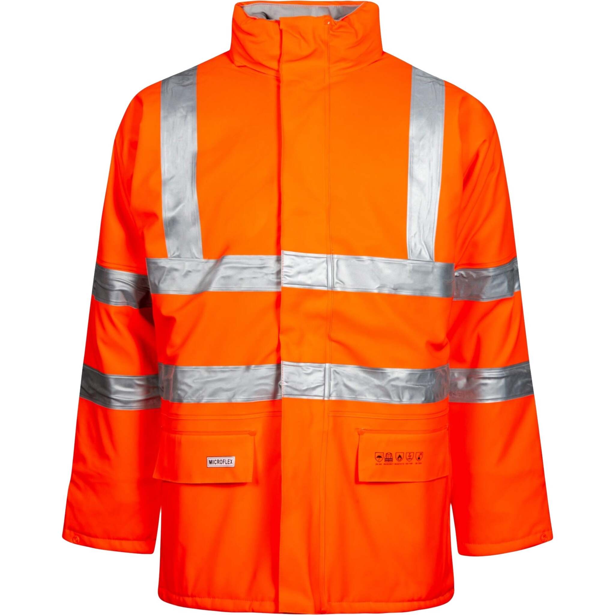 Lyngsoe Hi-Vis CSA Winter Rainwear Jacket - Fire Retardant, Waterproof 20,000MM, Quilted Lining, Adjustable Fit, Multiple Pockets | Sizes: S-5XL