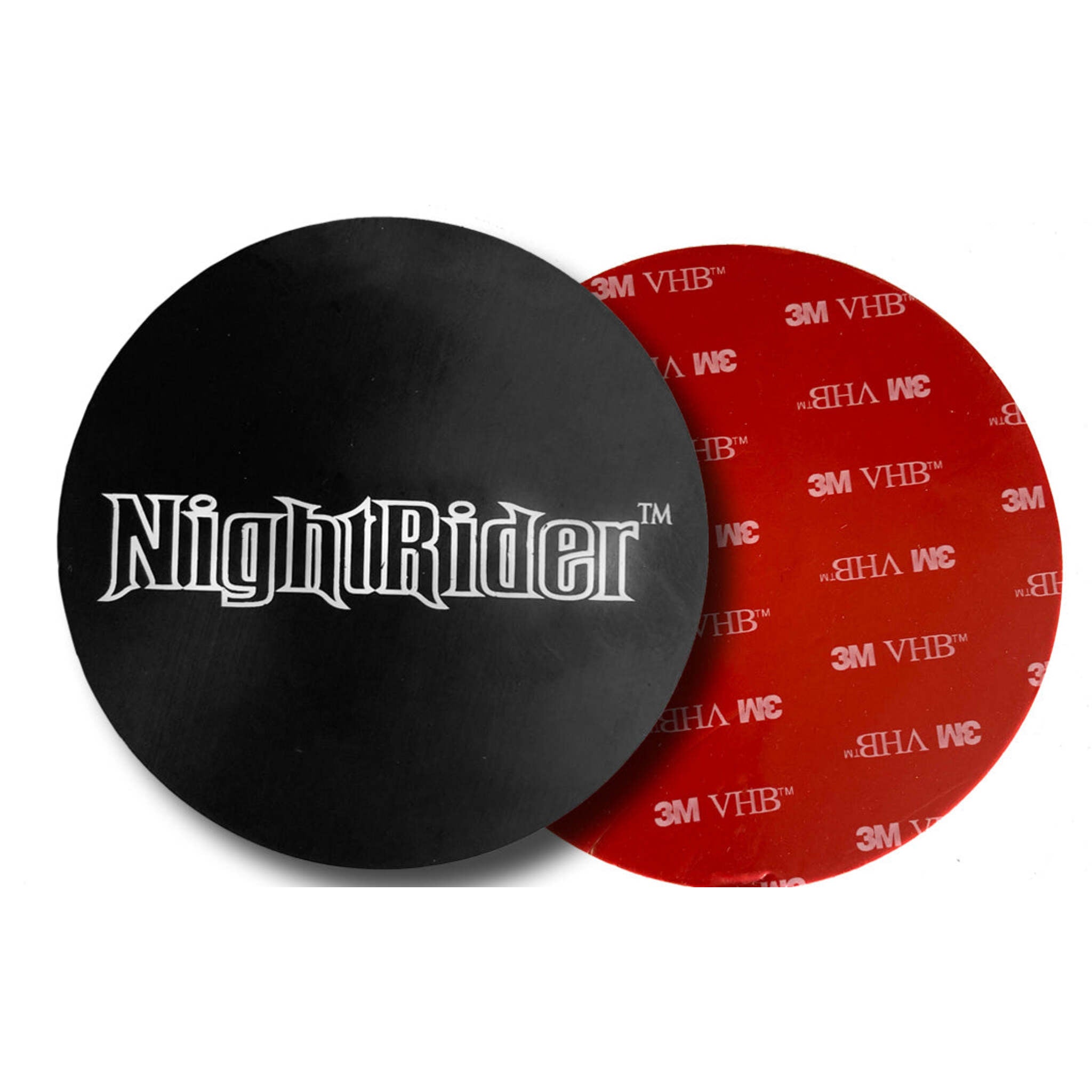 NightRider 3.75″ Round Magnetic Plate with Strong Adhesive Backing for Secure Beacon Mounting on Non-Magnetic Surfaces - Versatile and Easy-to-Use