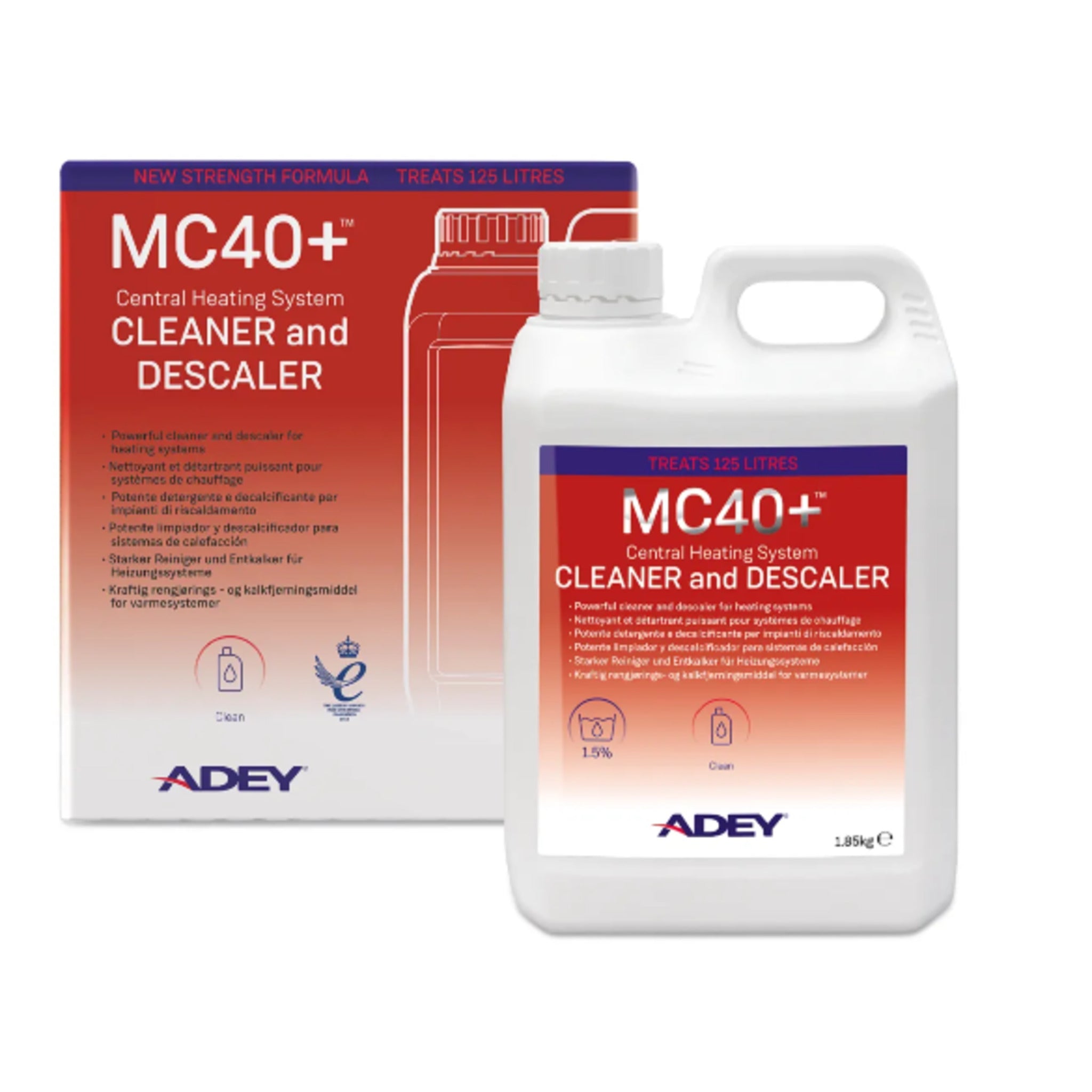 Adey MC40+ Heating System Cleaner and Descaler – Powerful, Efficient Scale and Sludge Removal, Rapid Action, Highly Concentrated, Restores Efficiency