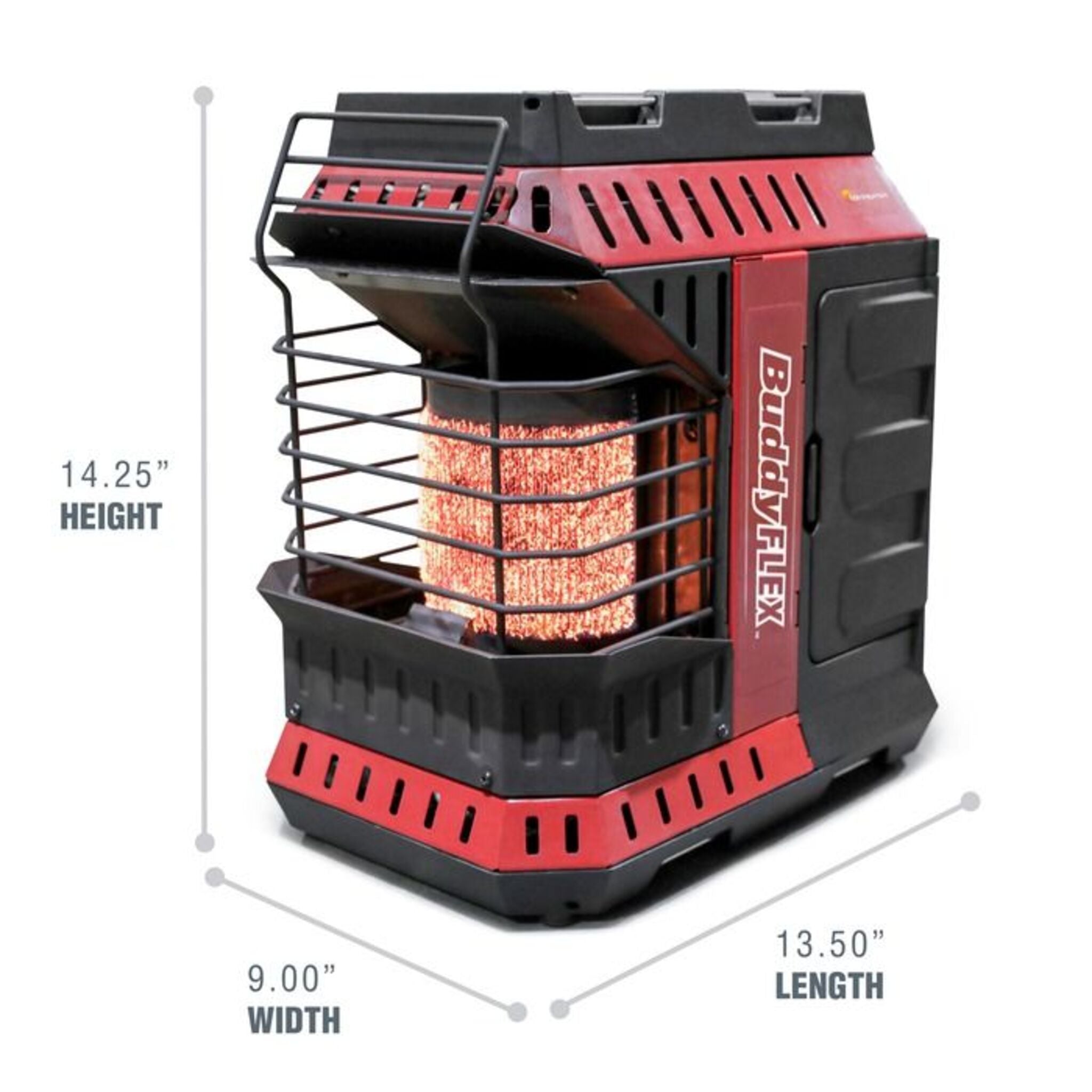 Mr. Heater MH11BFLEX Buddy FLEX Heater, 11,000 BTU, Omni-Directional Mesh Burner, Advanced Safety Systems, Outdoor Optimized Design