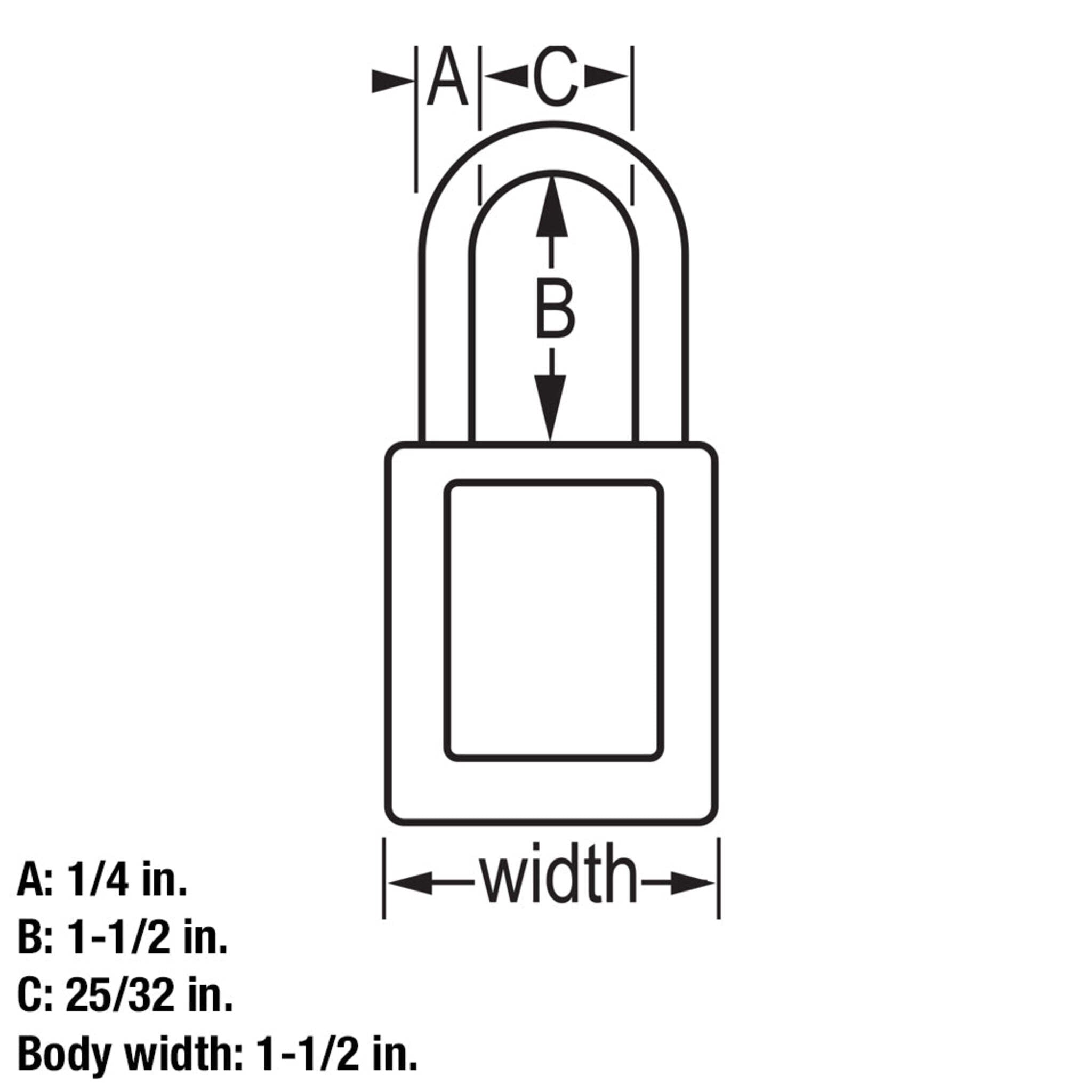 Master Lock Model 410RED Zenex™ Thermoplastic Safety Padlock