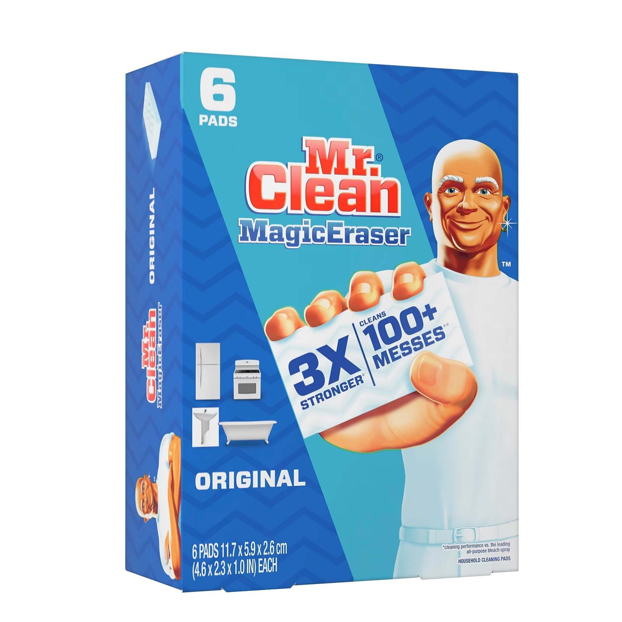 Mr. Clean Magic Eraser Original White Scouring Pad - Case of 36 Pads