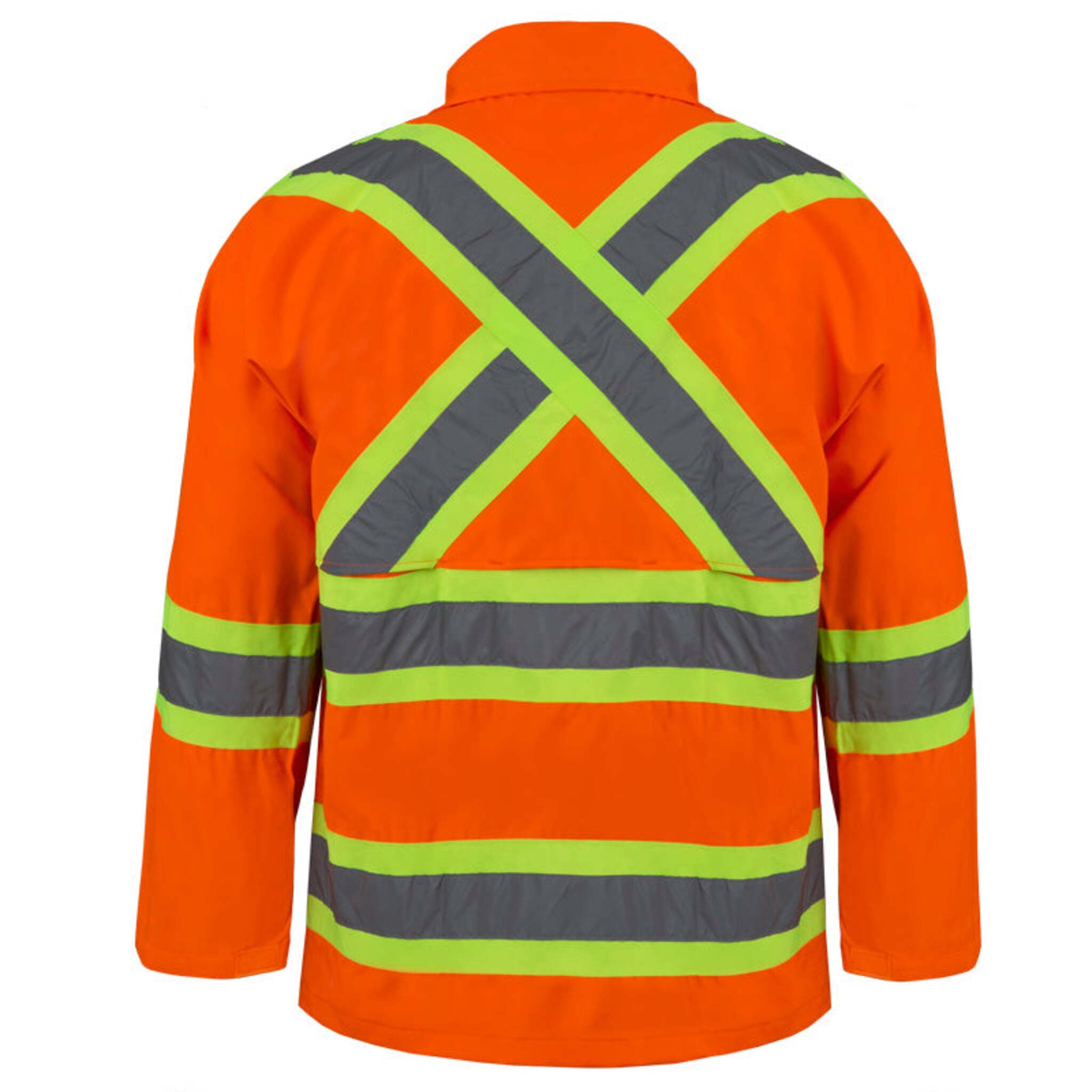 Nats Men’s High Visibility Waterproof Clothing Set, Reflective Stripes, P.V.C. Coated, Mesh Lined Jacket, Foldable Design, CSA Z96-09 Compliant | Sizes S-6XL