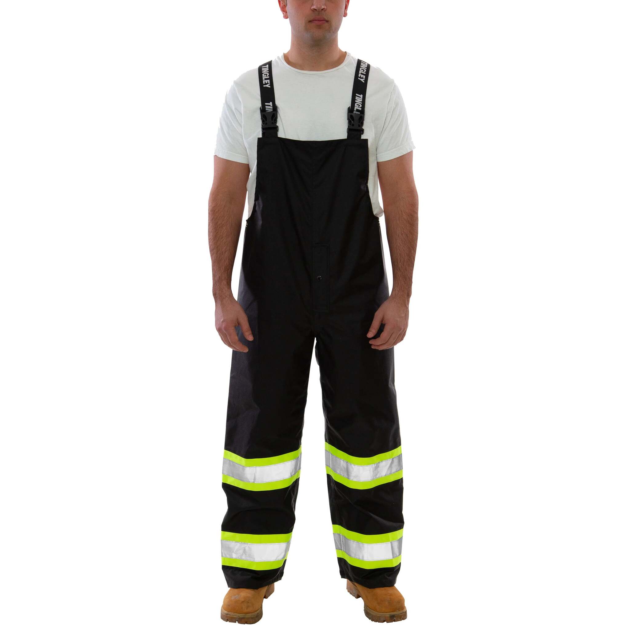 Tingley Icon™ Overalls - High Visibility, Breathable, CSA Z96 Class 3 Level 2, Waterproof, Quick-Release Suspenders, Reflective Tape, Adjustable Fit