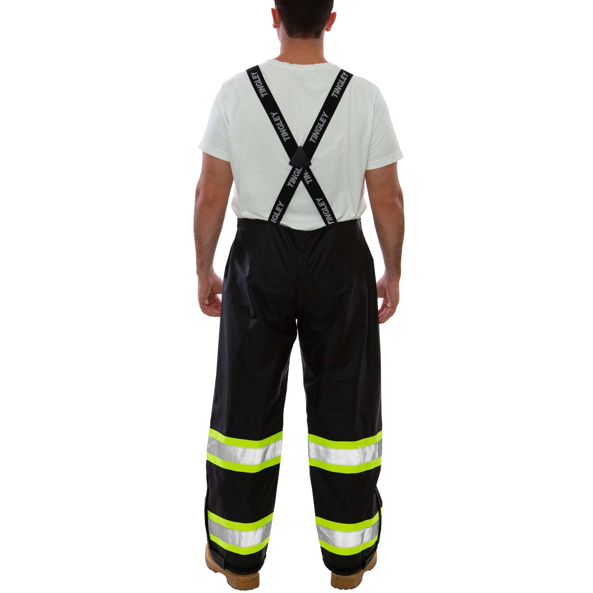 Tingley Icon™ Overalls - High Visibility, Breathable, CSA Z96 Class 3 Level 2, Waterproof, Quick-Release Suspenders, Reflective Tape, Adjustable Fit