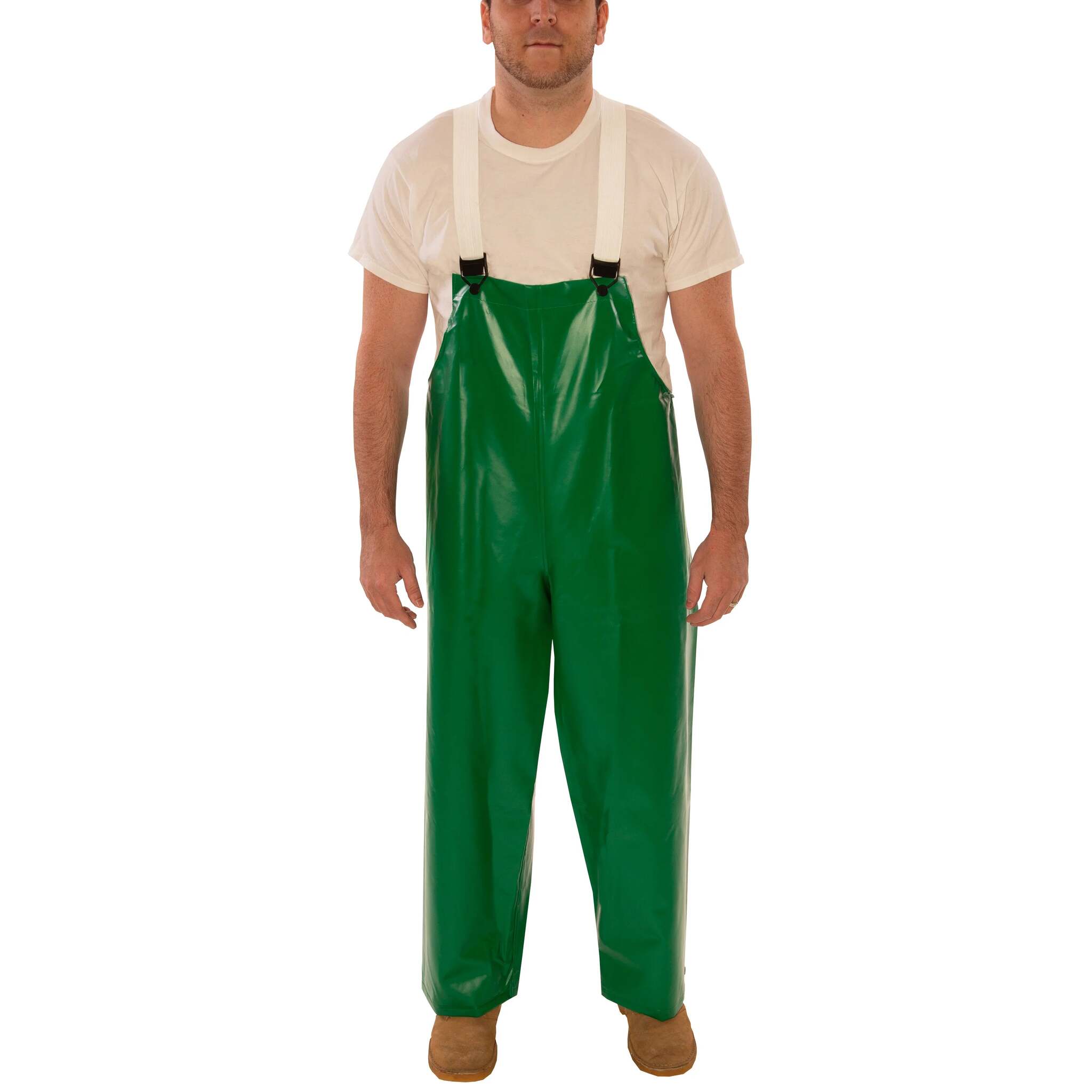 Tingley SafetyFlex® Flame Resistant Overalls - Chemical & Acid Resistant PVC, Liquid Proof, Snap Lock Suspender Buckles, Mildew Resistant, ASTM Cert