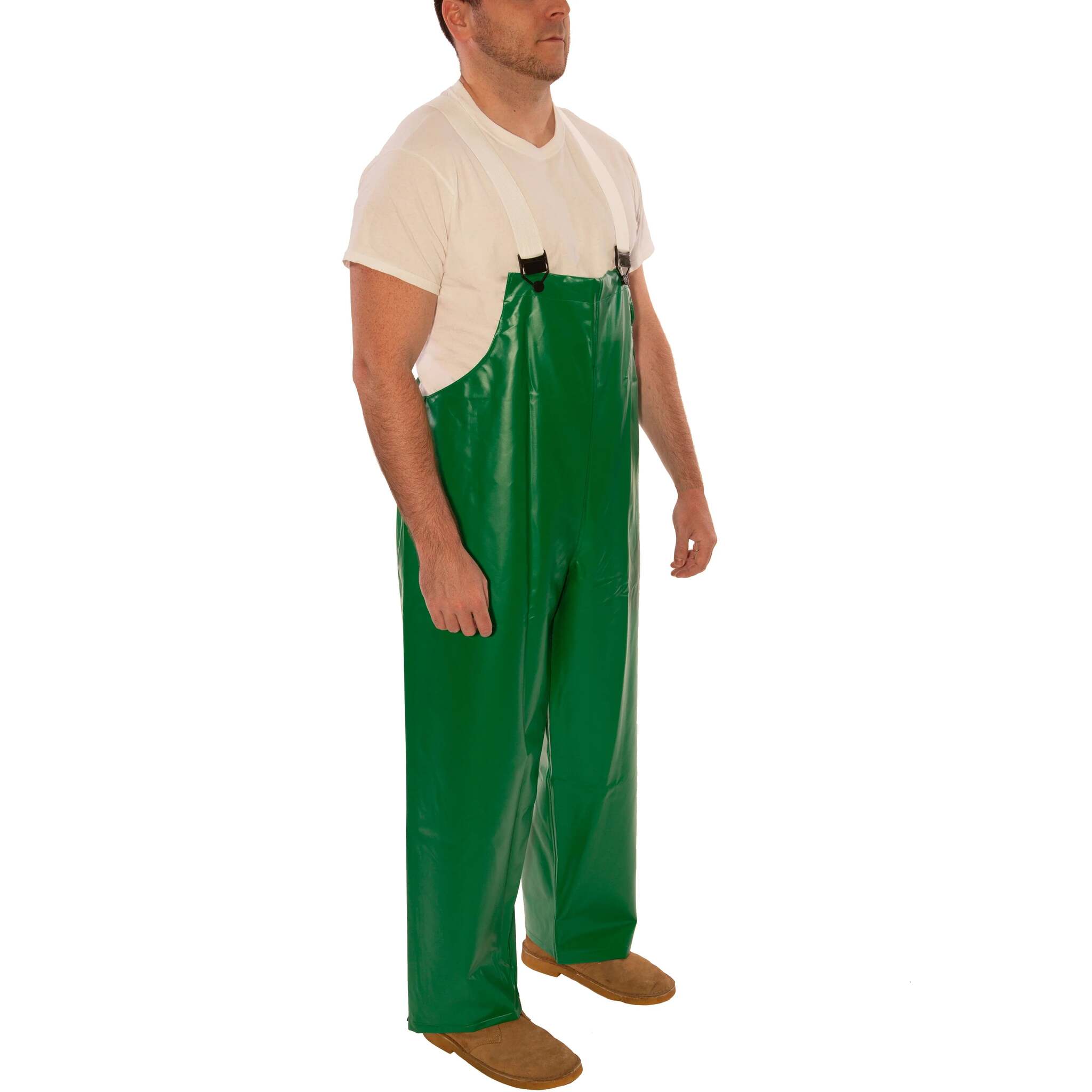 Tingley SafetyFlex® Flame Resistant Overalls - Chemical & Acid Resistant PVC, Liquid Proof, Snap Lock Suspender Buckles, Mildew Resistant, ASTM Cert