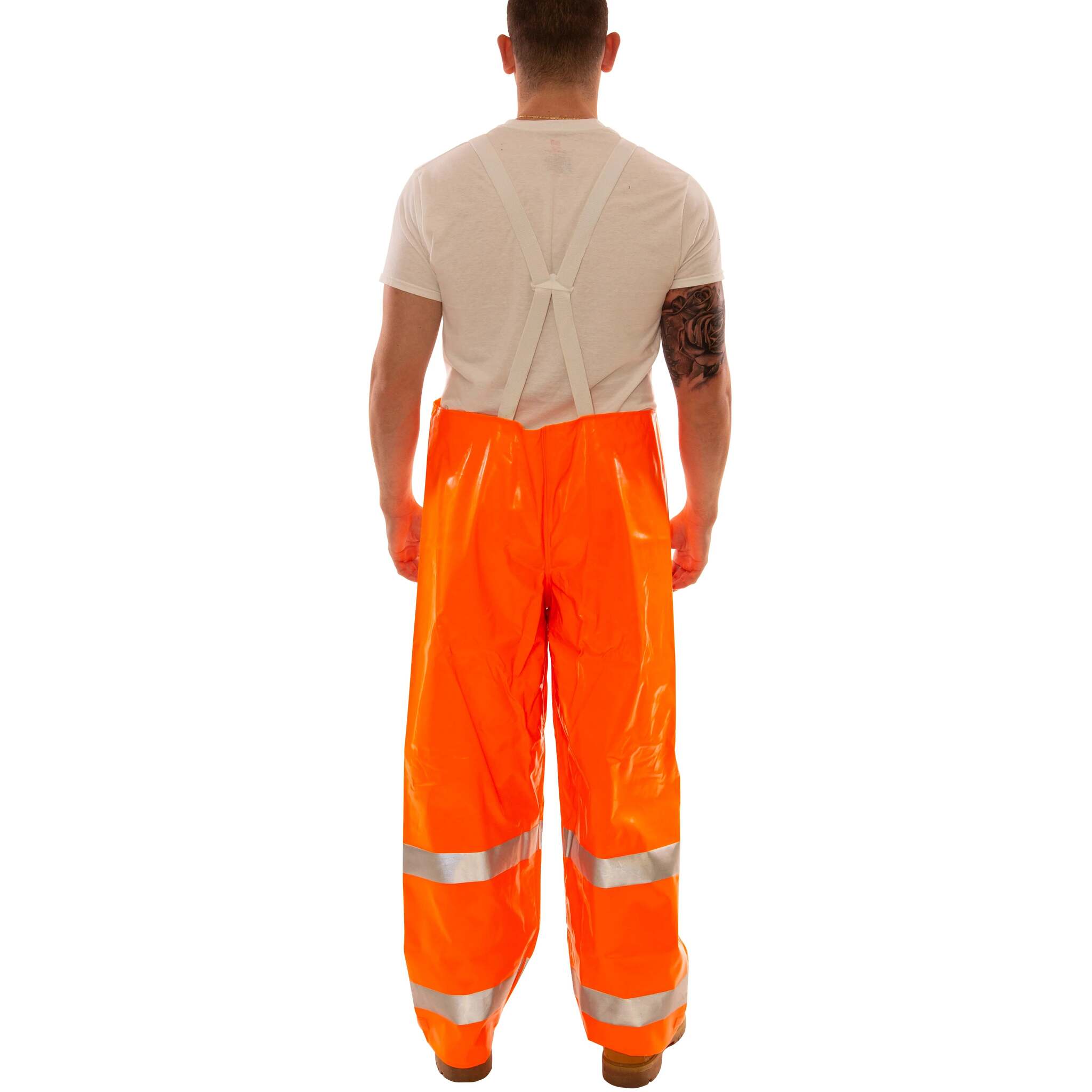 Tingley Comfort-Brite® Overalls - High Visibility, Flame Resistant, CSA Z96 Class 3, Waterproof, Reflective Tape, Quick Release Buckles, Adjustable Fit | Sizes S-5XL