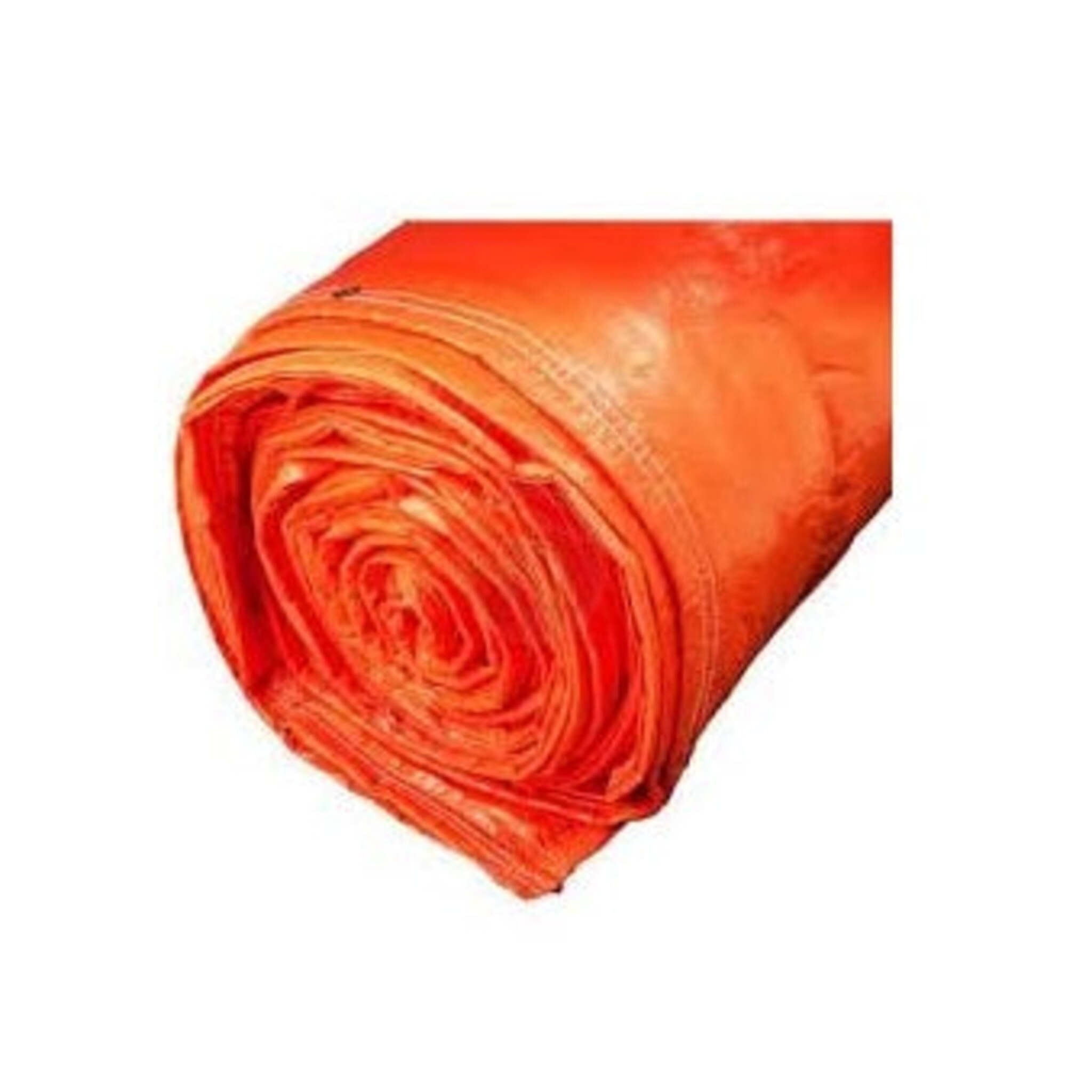 Concrete Curing Blanket Insulated Tarp 2-Layer 12ft x 24ft Orange - Tear-proof, UV-Resistant, R 2.25 Insulation for Cold Weather Construction