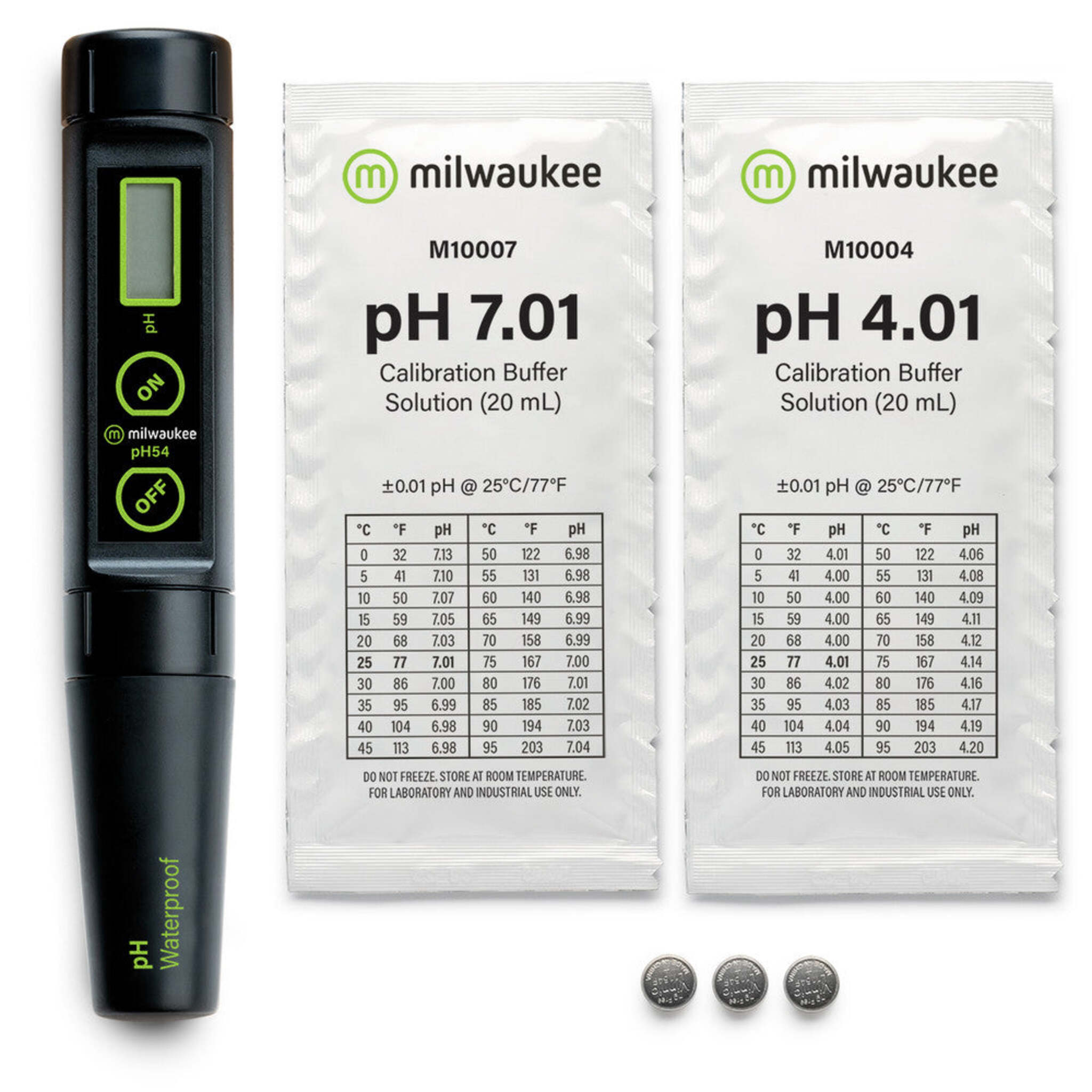 Milwaukee pH54 Waterproof pH Tester with Replaceable Probe - High Accuracy, Easy Calibration, Long Battery Life, IP65 Rated, Durable and Reliable