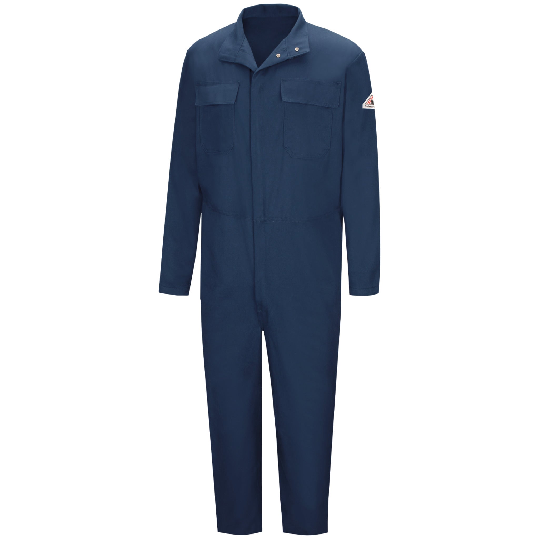 Bulwark FR Men's CECW Welding Coverall - CAT 2, FR/AR Protection, Nomex Taped Zipper, Hemmed Sleeves, Adjustable Snaps, Durable | Sizes: 38-58